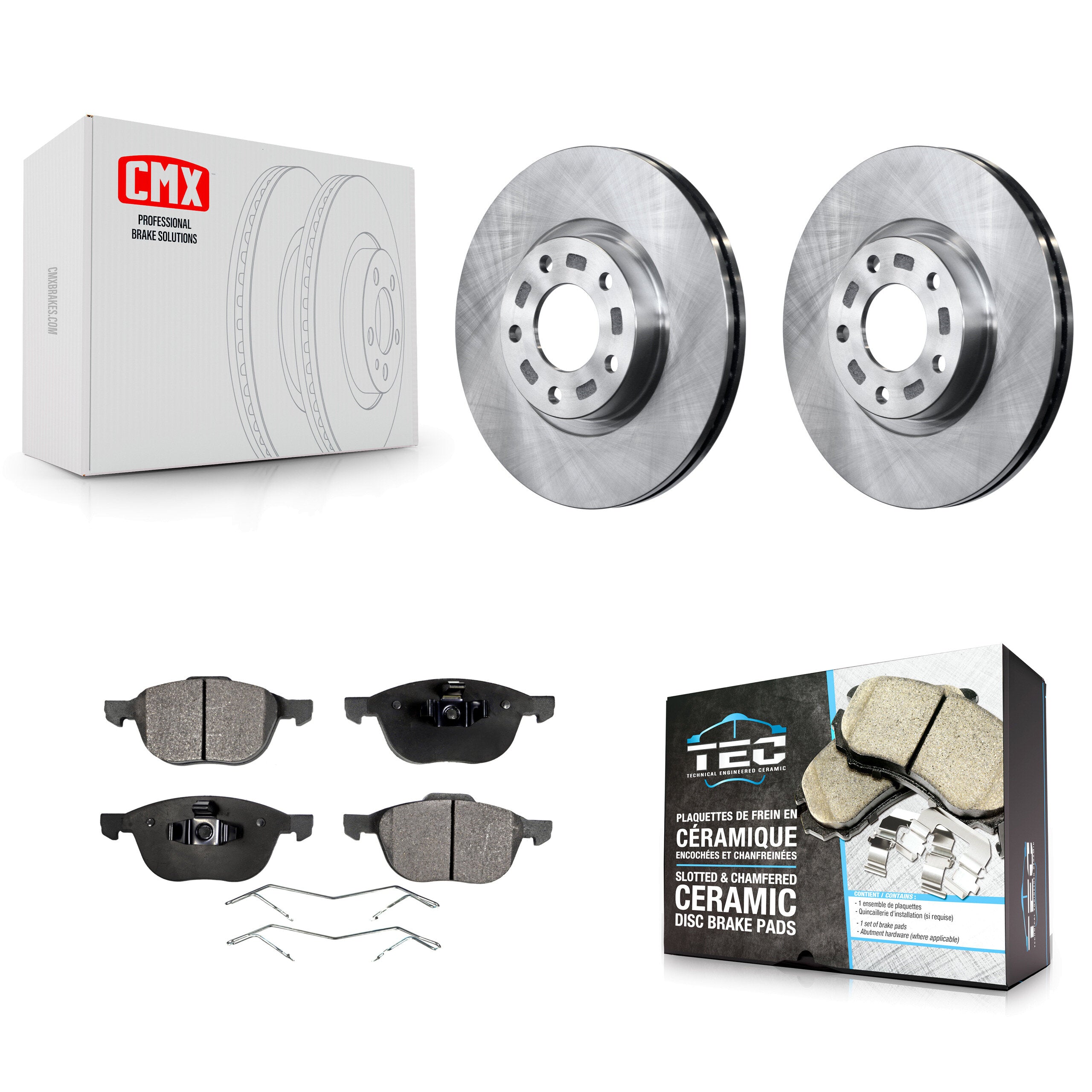 Transit Auto K8T-100435 Disc Brake Kit for 2004-2017 Mazda 3 Sport, Mazda 5, Mazda 3 - Front product image