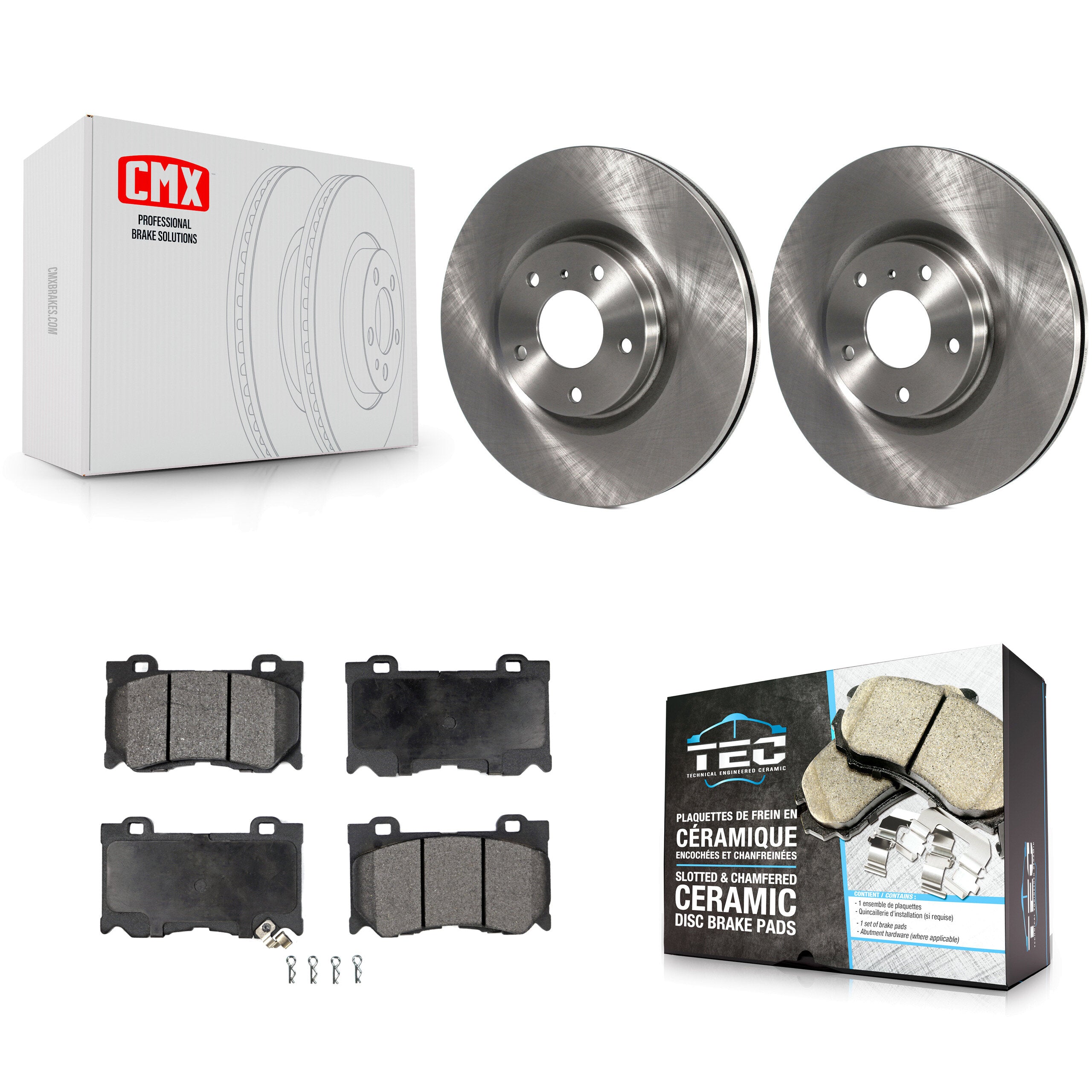 Transit Auto K8T-100440 Disc Brake Kit for 2009-2013 INFINITI G37 - Front product image