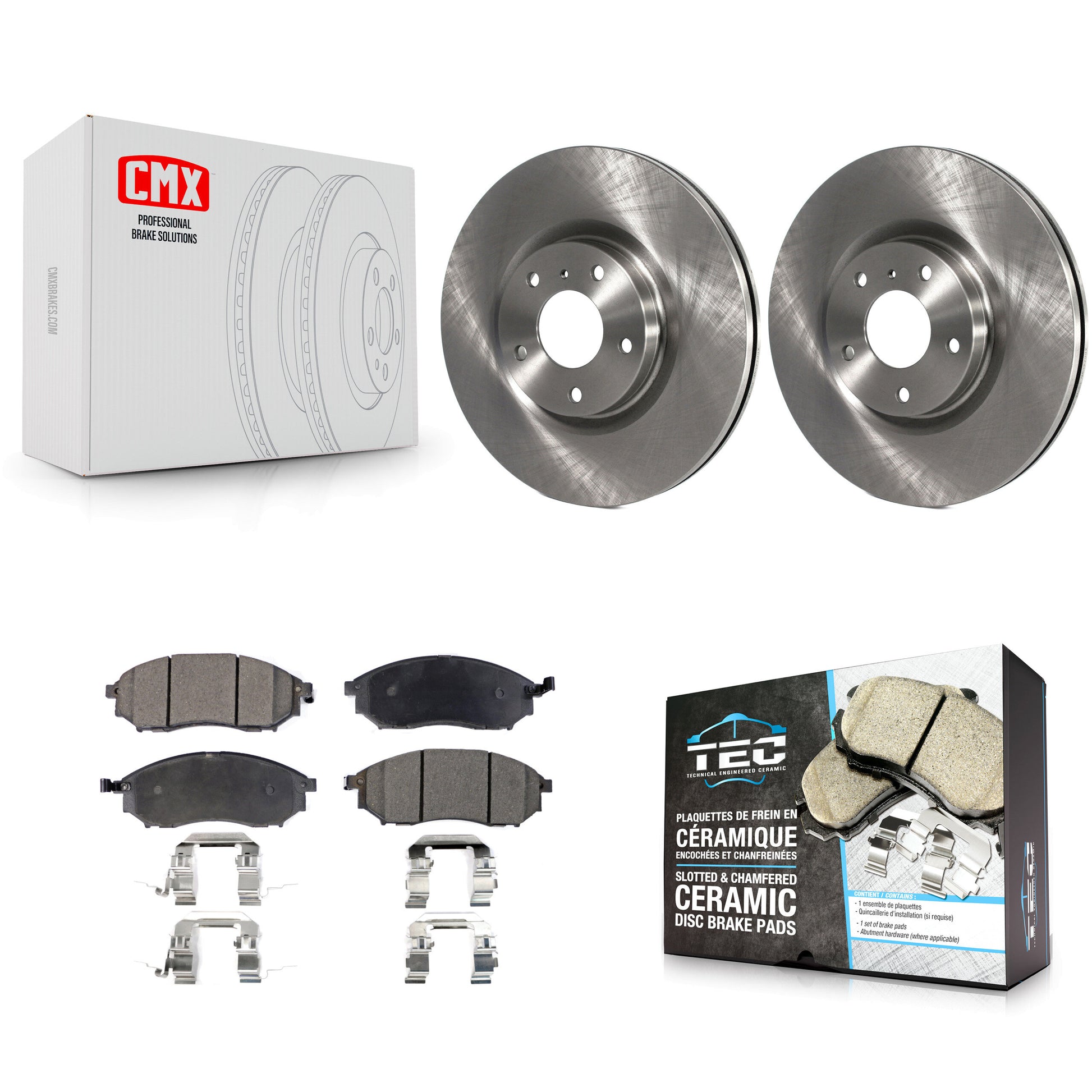 Transit Auto K8T-100441 Disc Brake Kit for 2005-2020 INFINITI Q40, INFINITI Q70L, INFINITI QX70 & more - Front product image