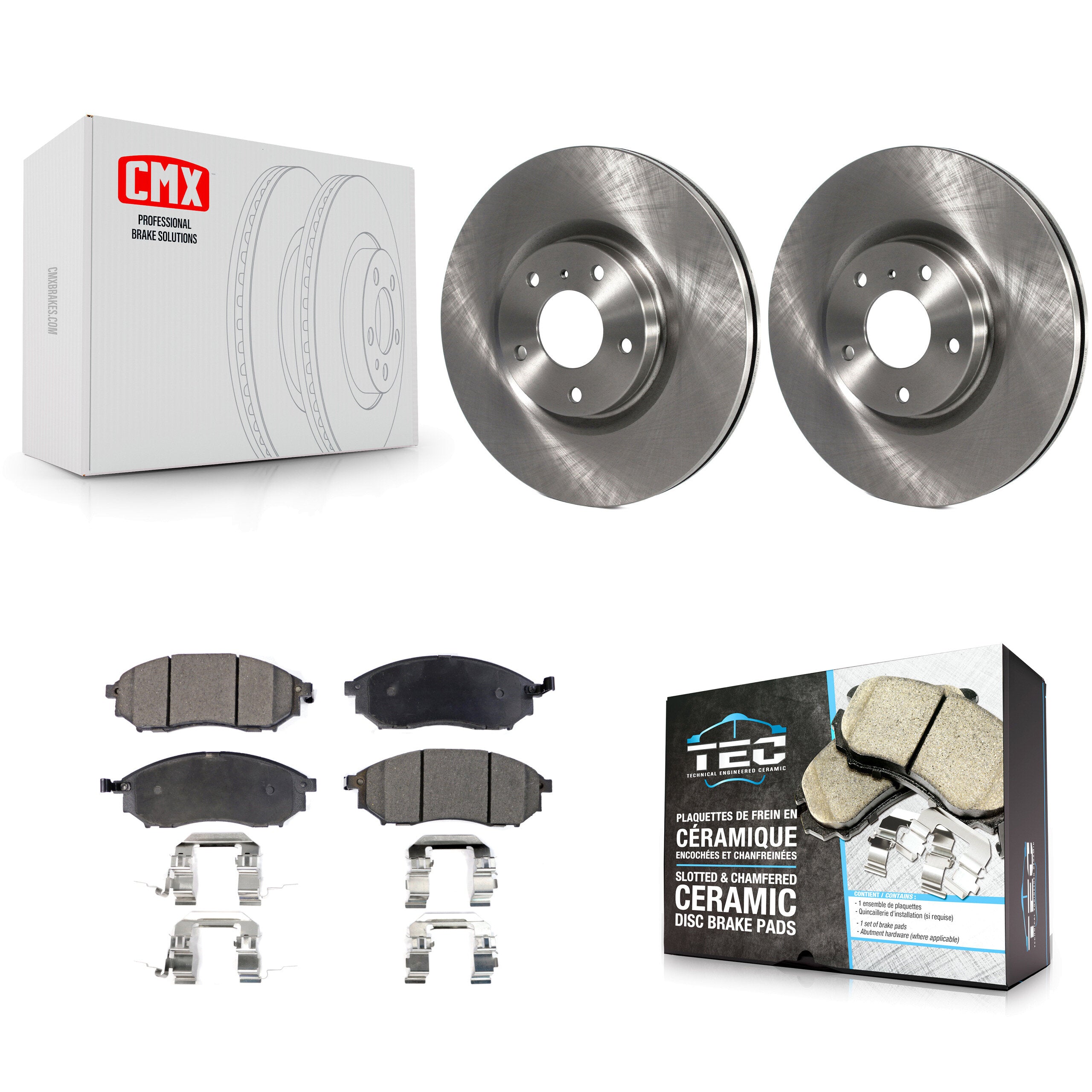 Transit Auto K8T-100441 Disc Brake Kit for 2005-2020 INFINITI Q40, INFINITI Q70L, INFINITI QX70 & more - Front product image