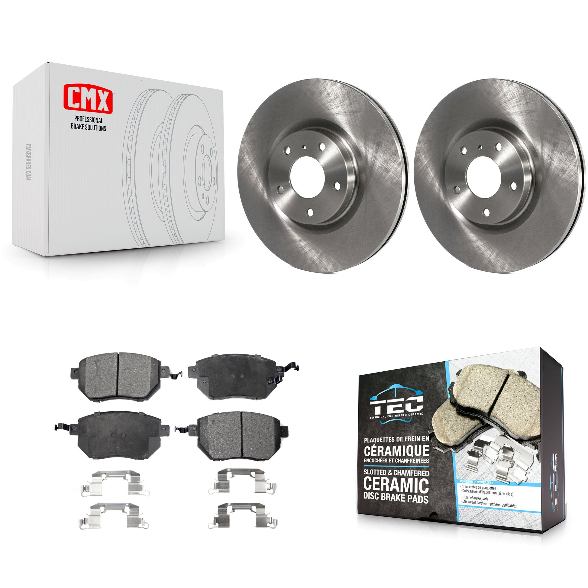 Transit Auto K8T-100442 Disc Brake Kit for 2005-2012 Nissan Murano, Nissan Altima, Nissan Maxima - Front product image