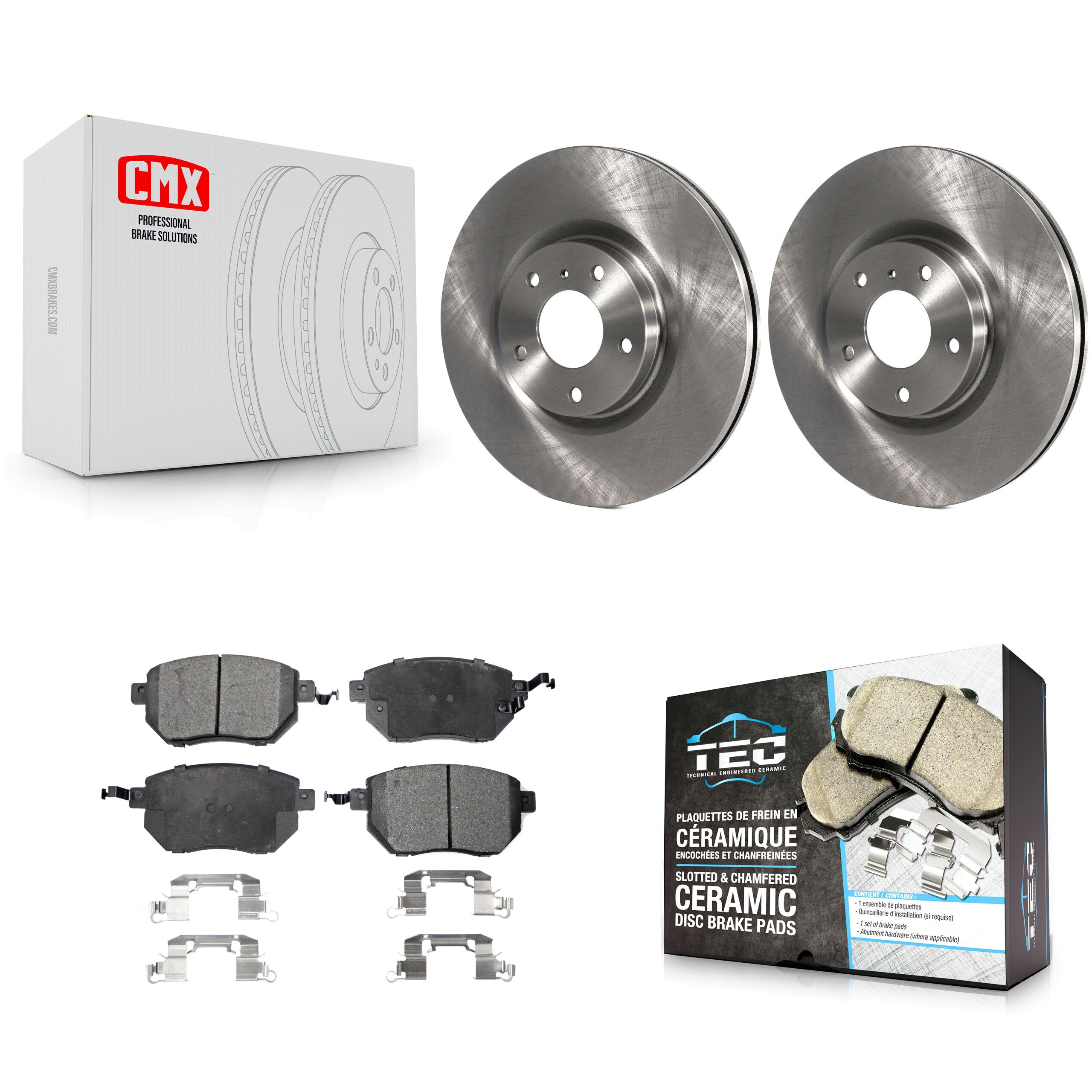 Transit Auto K8T-100442 Disc Brake Kit for 2005-2012 Nissan Murano, Nissan Altima, Nissan Maxima - Front product image