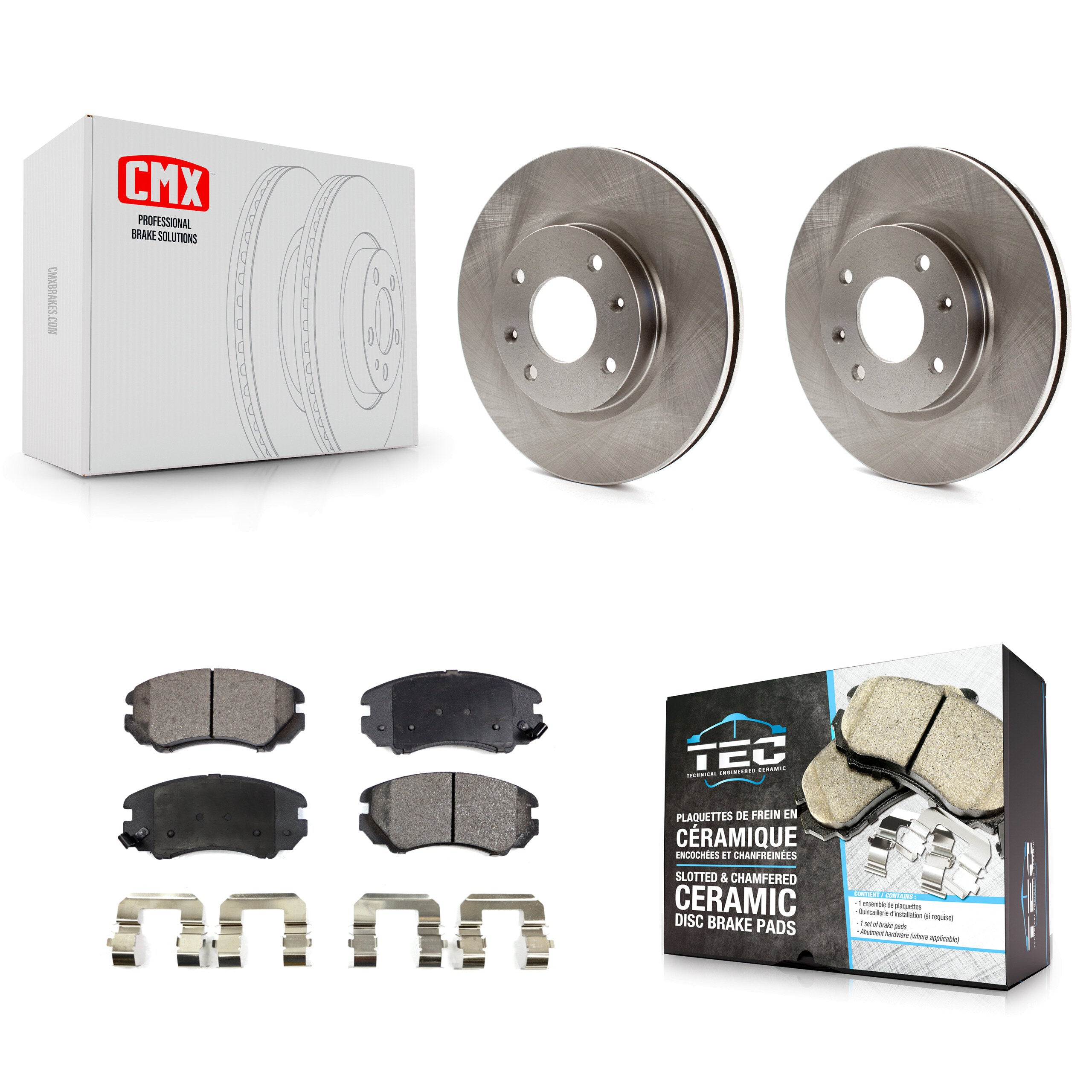 Transit Auto K8T-100448 Disc Brake Kit for 2003-2006 Kia Magentis, Kia Optima, Hyundai Sonata - Front product image