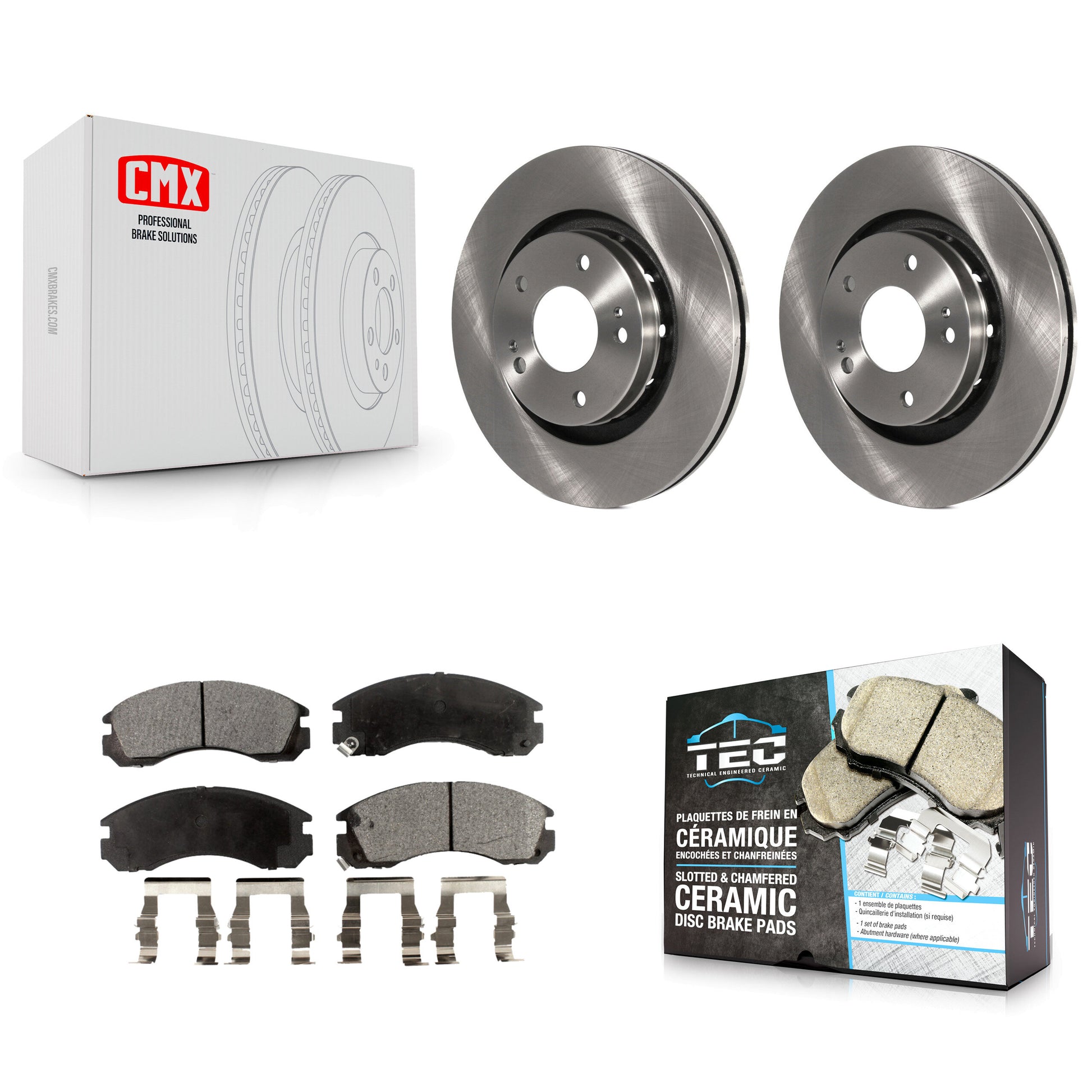 Transit Auto K8T-100457 Disc Brake Kit for 2005-2022 Mitsubishi Outlander PHEV, Mitsubishi Lancer, Mitsubishi Outlander - Front product image