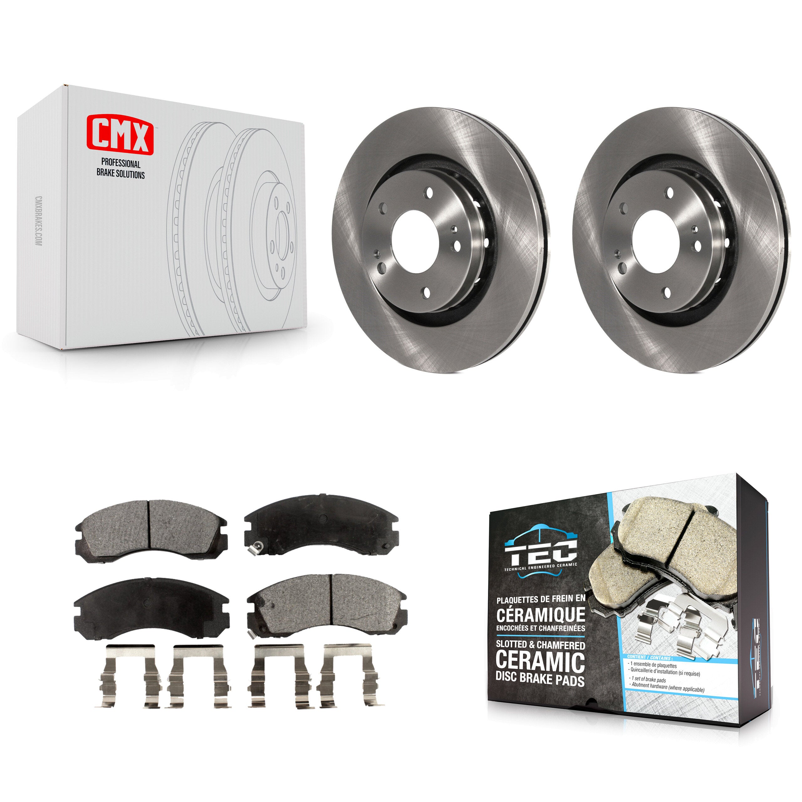 Transit Auto K8T-100457 Disc Brake Kit for 2005-2022 Mitsubishi Outlander PHEV, Mitsubishi Lancer, Mitsubishi Outlander - Front product image