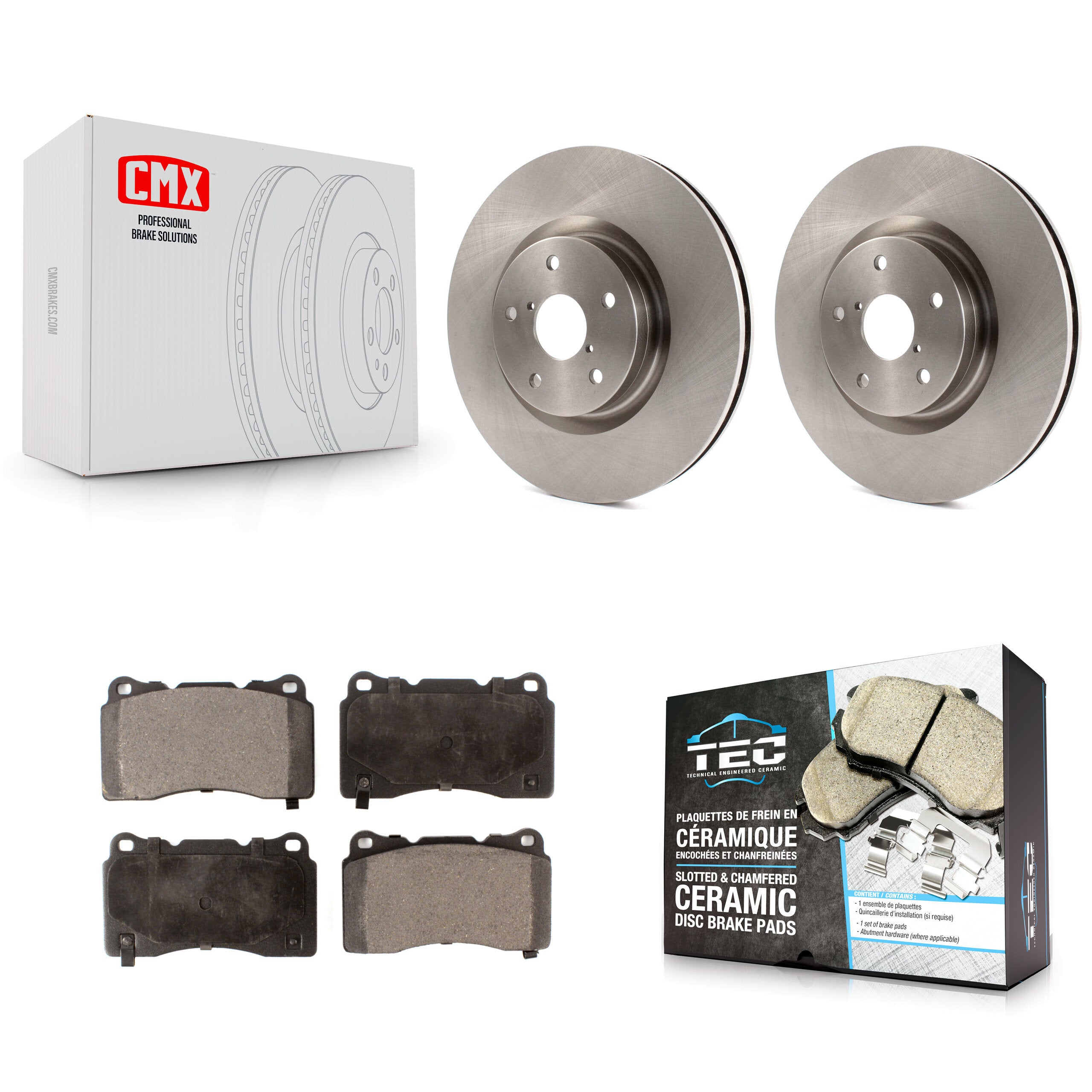 Transit Auto K8T-100459 Disc Brake Kit for 2005-2017 Subaru WRX, Subaru WRX STI, Subaru Impreza - Front product image