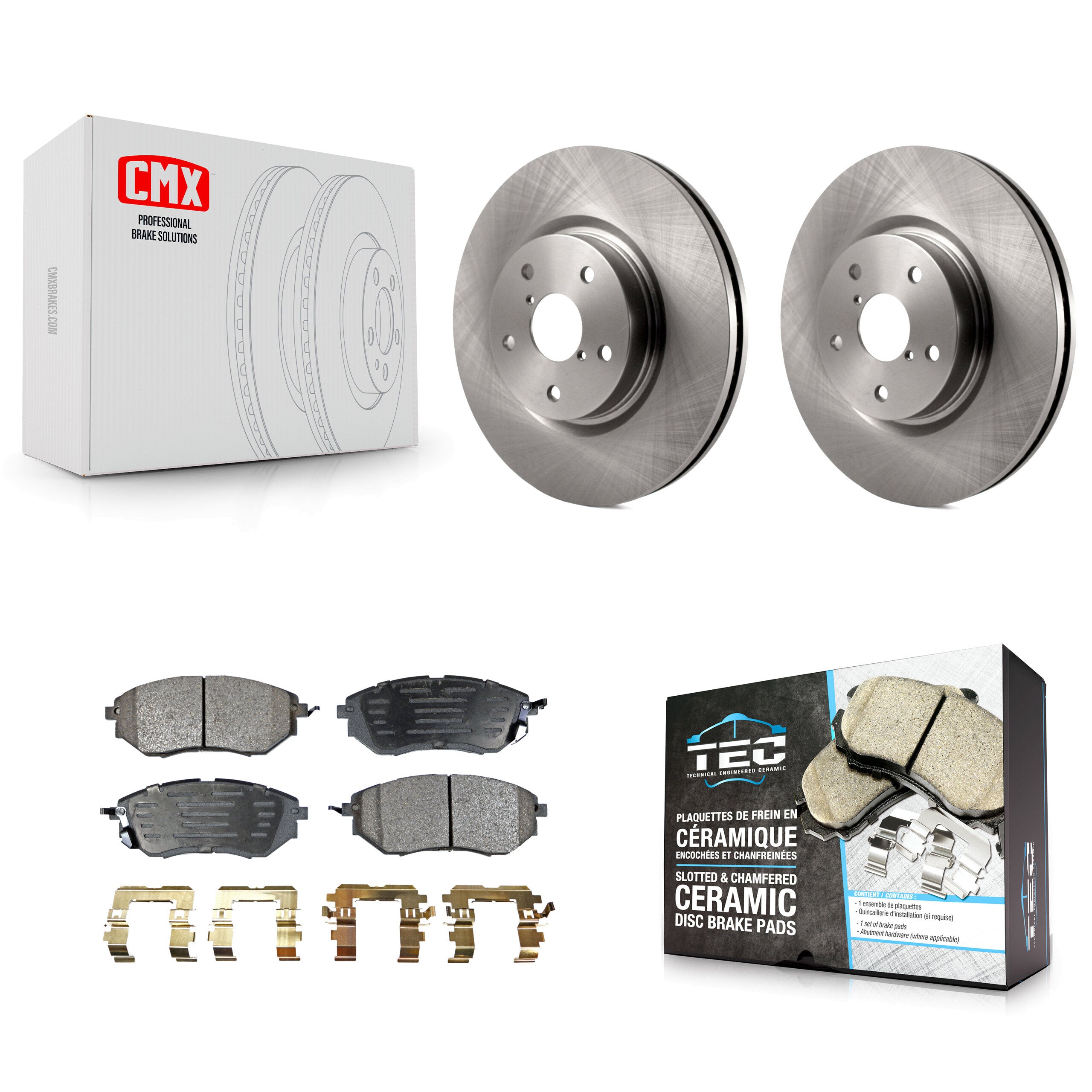 Transit Auto K8T-100466 Disc Brake Kit for 2006-2021 Subaru Legacy, Subaru Outback, Subaru WRX & more - Front product image
