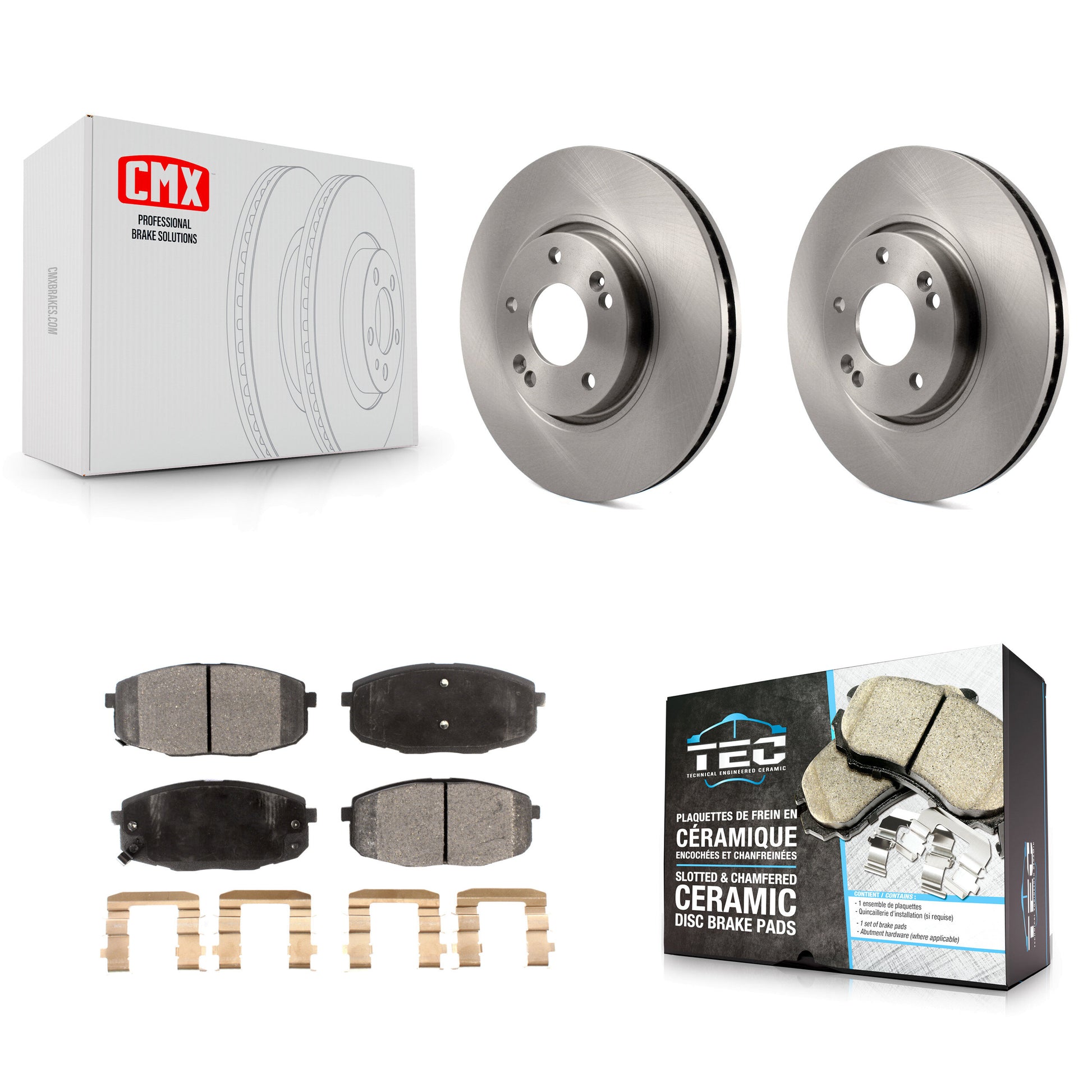 Transit Auto K8T-100484 Disc Brake Kit for 2010-2013 Kia Forte5, Kia Forte, Kia Forte Koup - Front product image