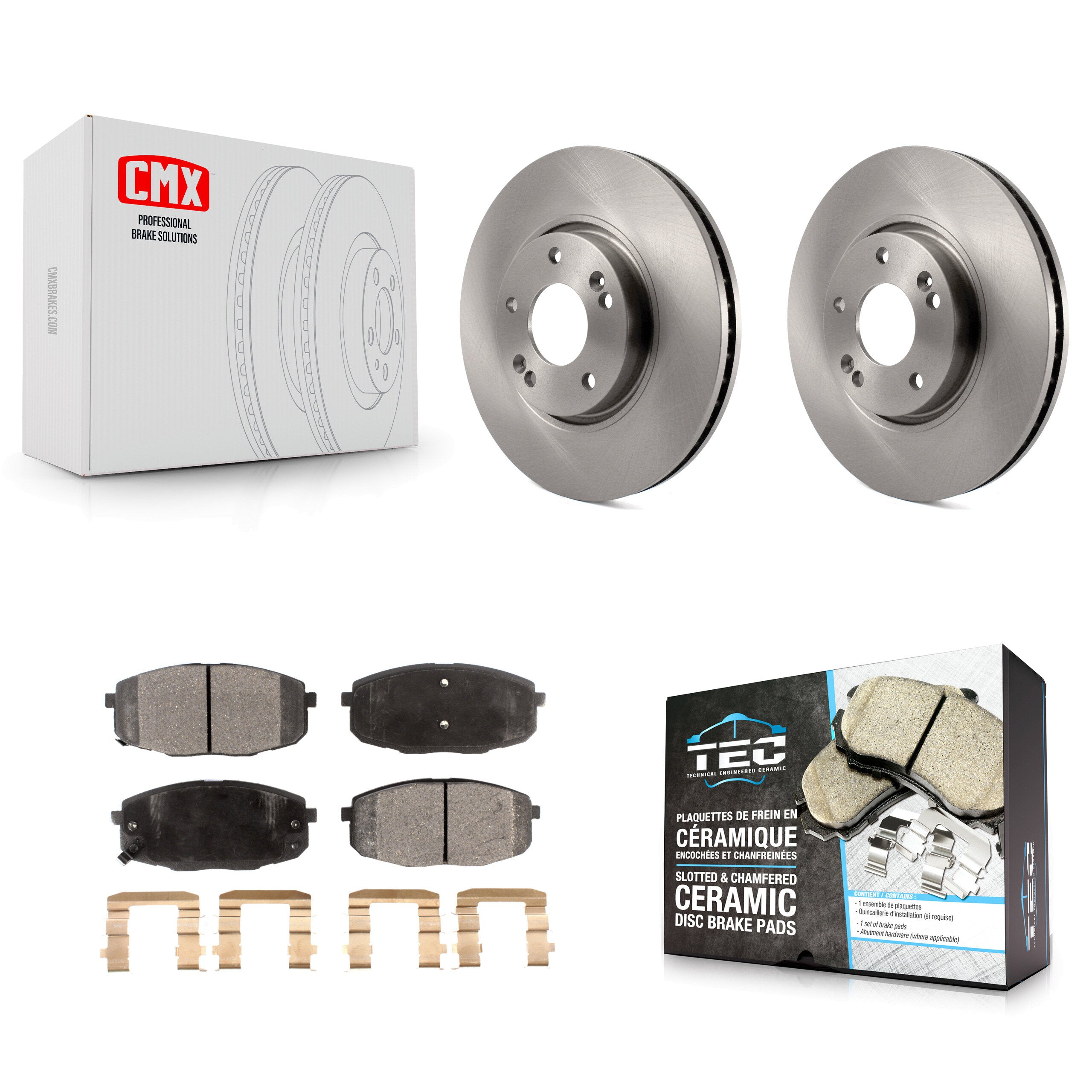 Transit Auto K8T-100484 Disc Brake Kit for 2010-2013 Kia Forte5, Kia Forte, Kia Forte Koup - Front product image