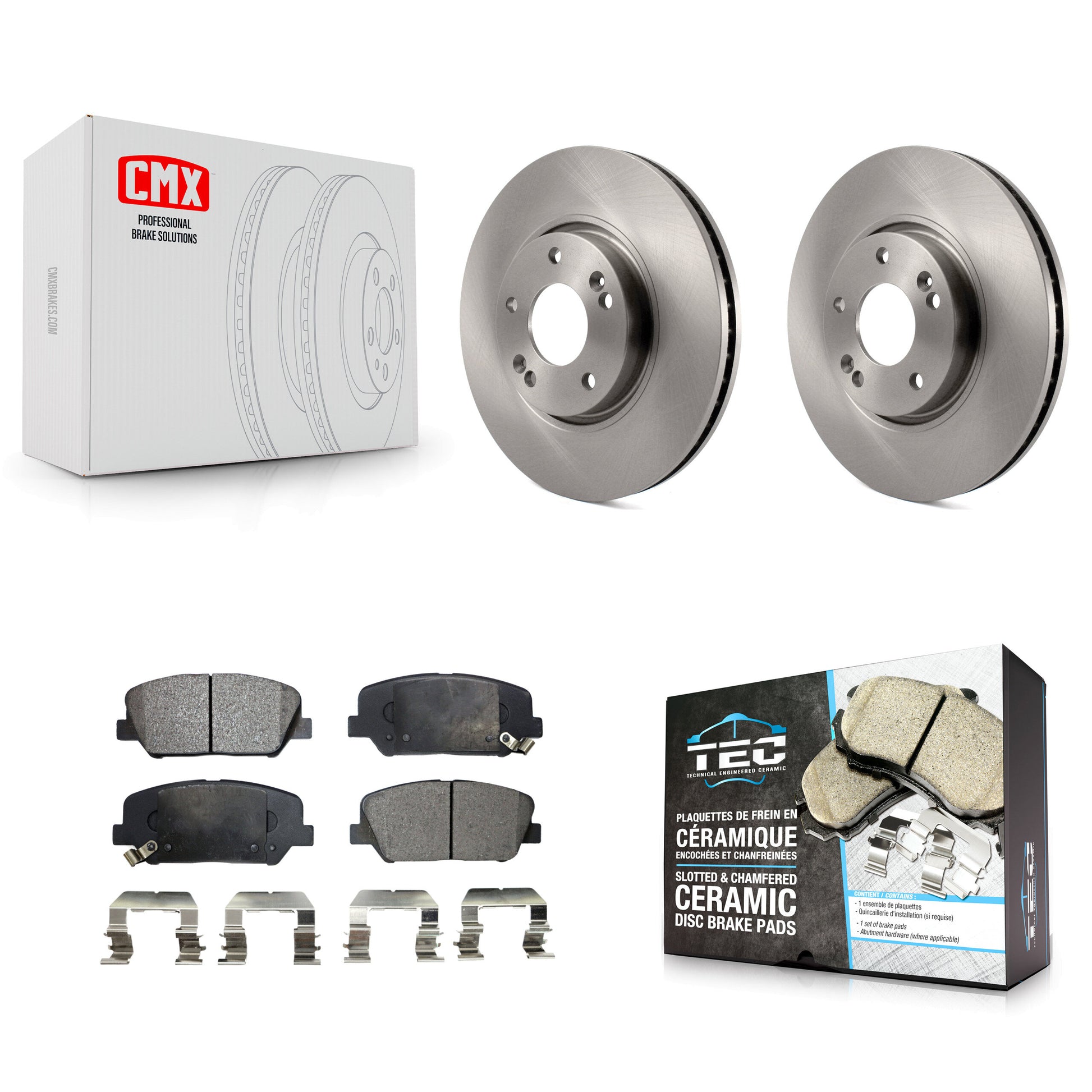Transit Auto K8T-100485 Disc Brake Kit for 2013-2015 Hyundai Veloster - Front product image