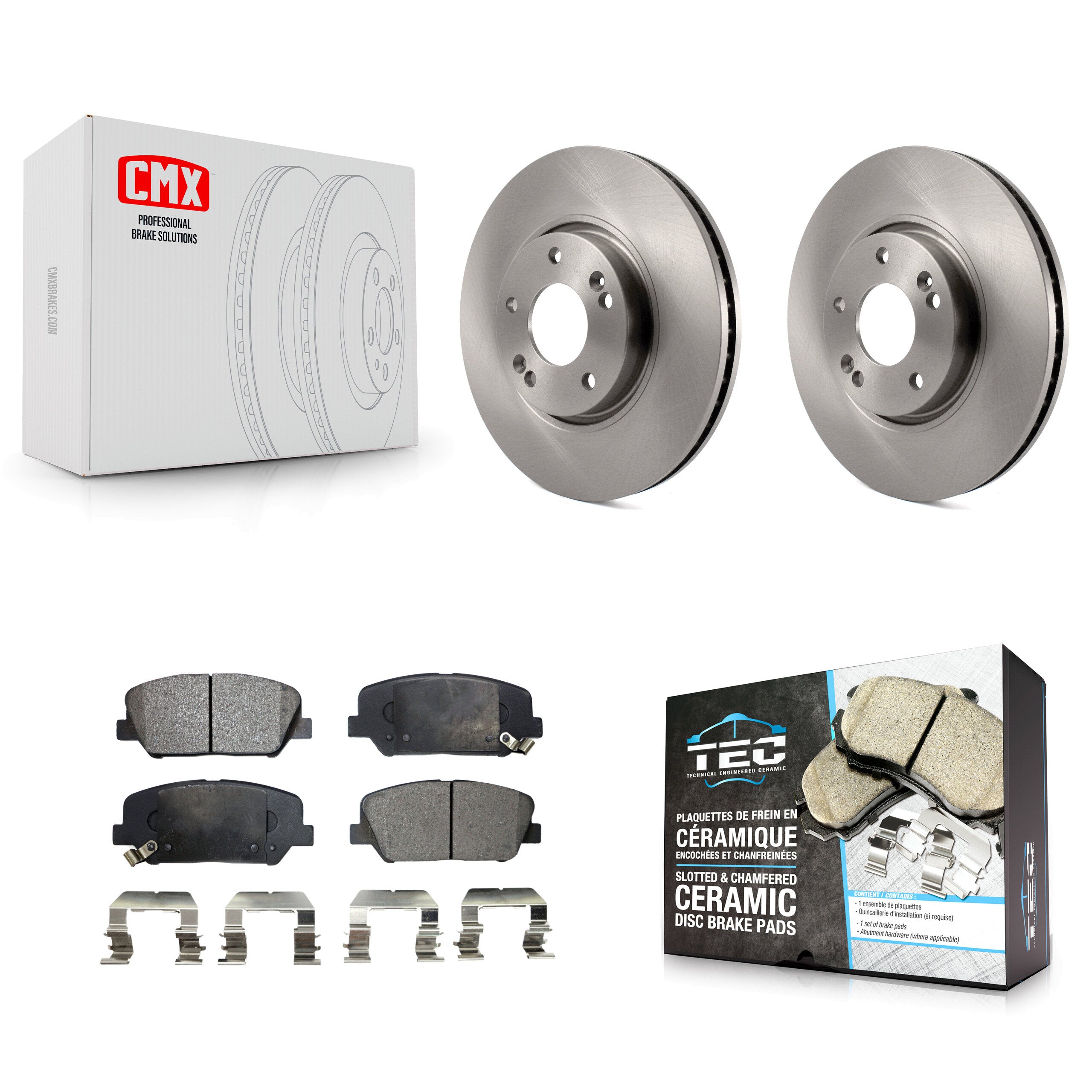 Transit Auto K8T-100485 Disc Brake Kit for 2013-2015 Hyundai Veloster - Front product image