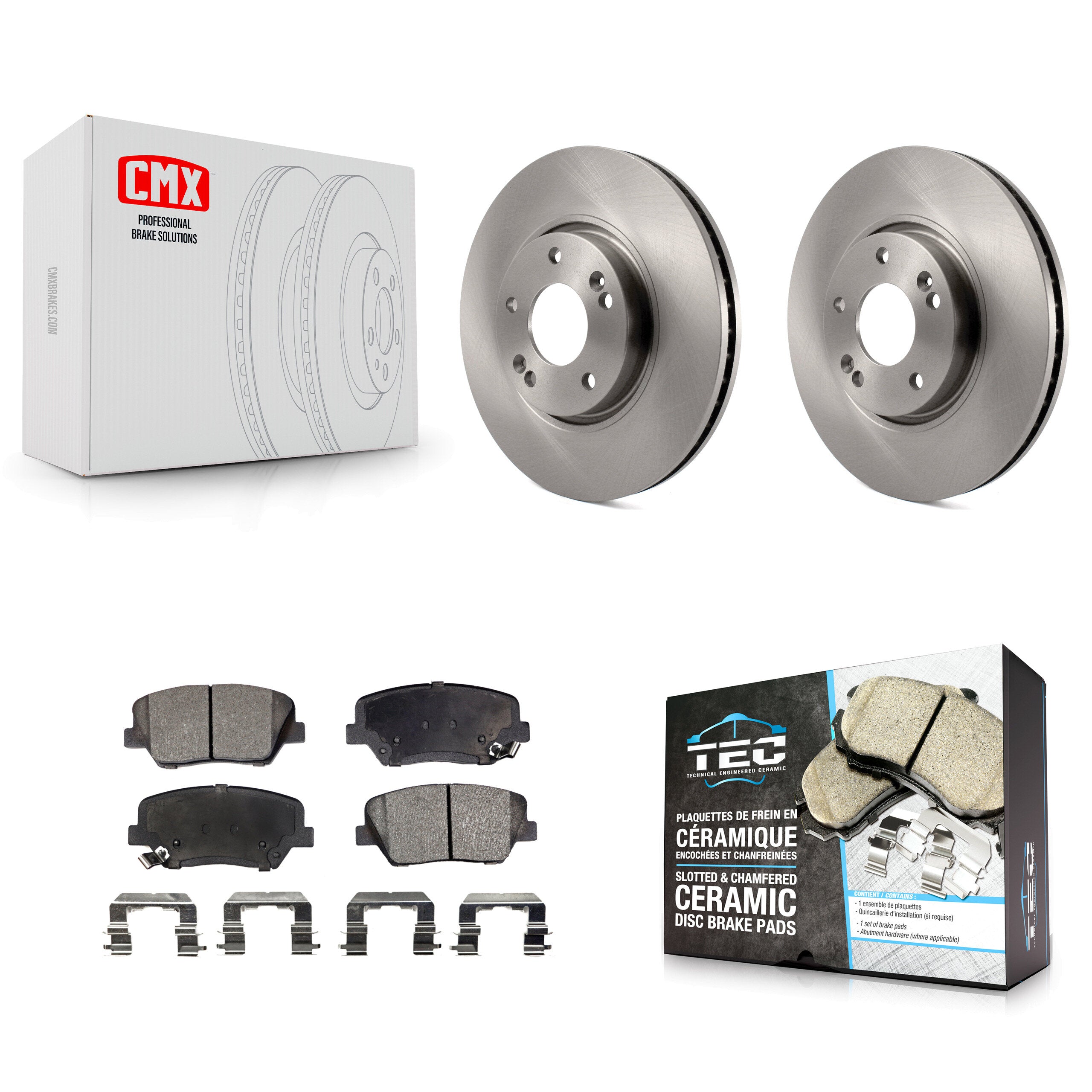 Transit Auto K8T-100486 Disc Brake Kit for 2014-2017 Kia Rondo - Front product image