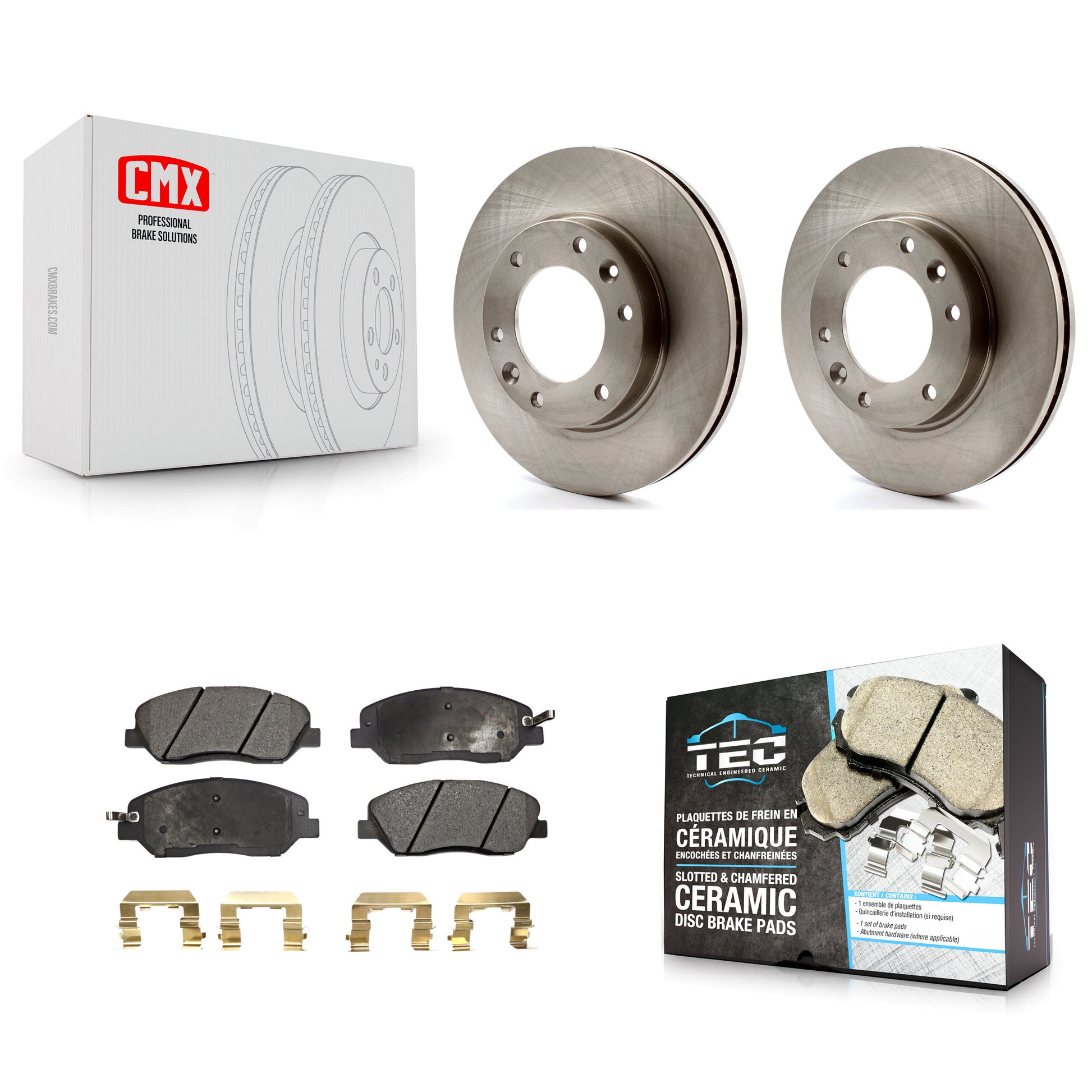 Transit Auto K8T-100497 Disc Brake Kit for 2006-2014 Kia Sedona, Hyundai Entourage - Front product image