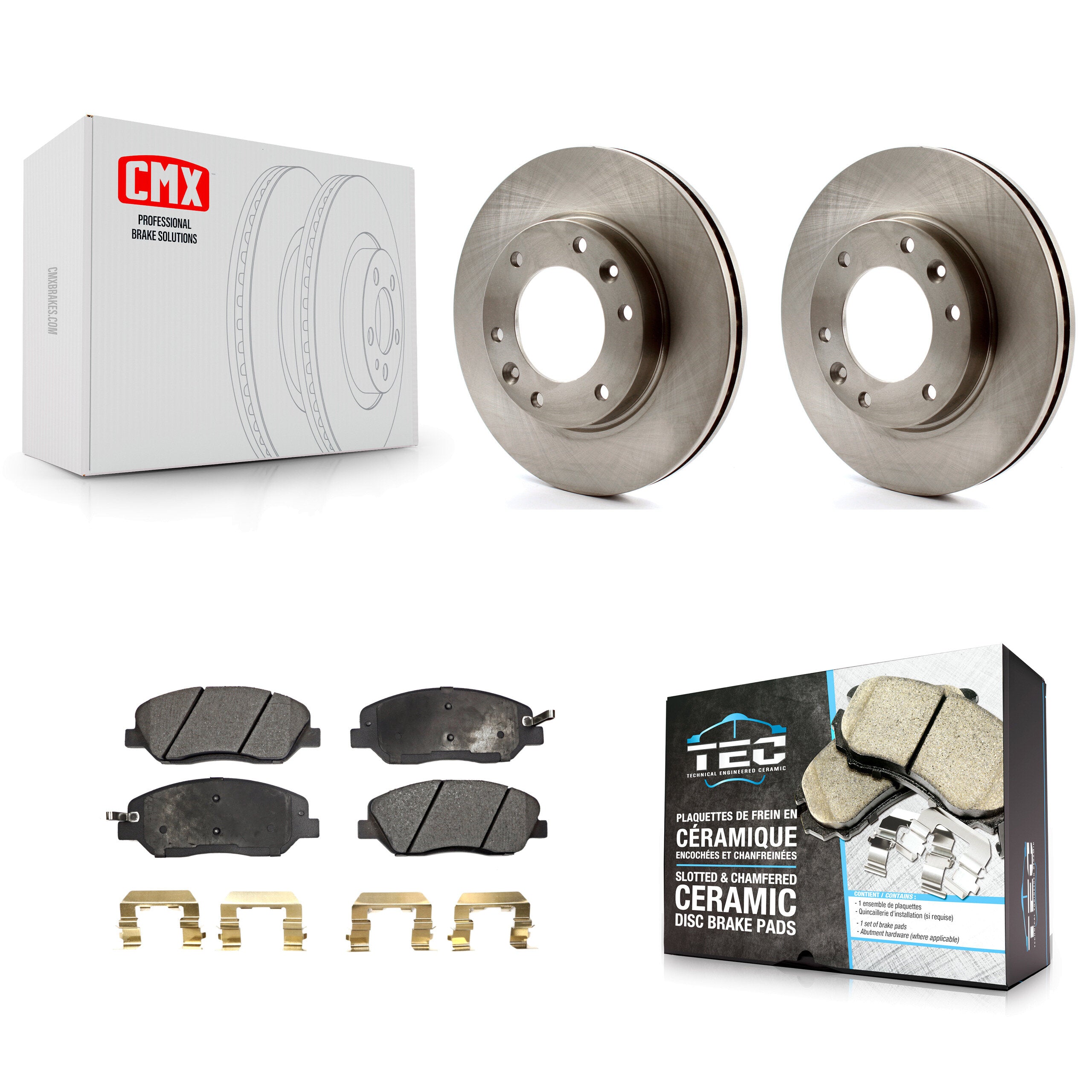 Transit Auto K8T-100497 Disc Brake Kit for 2006-2014 Kia Sedona, Hyundai Entourage - Front product image