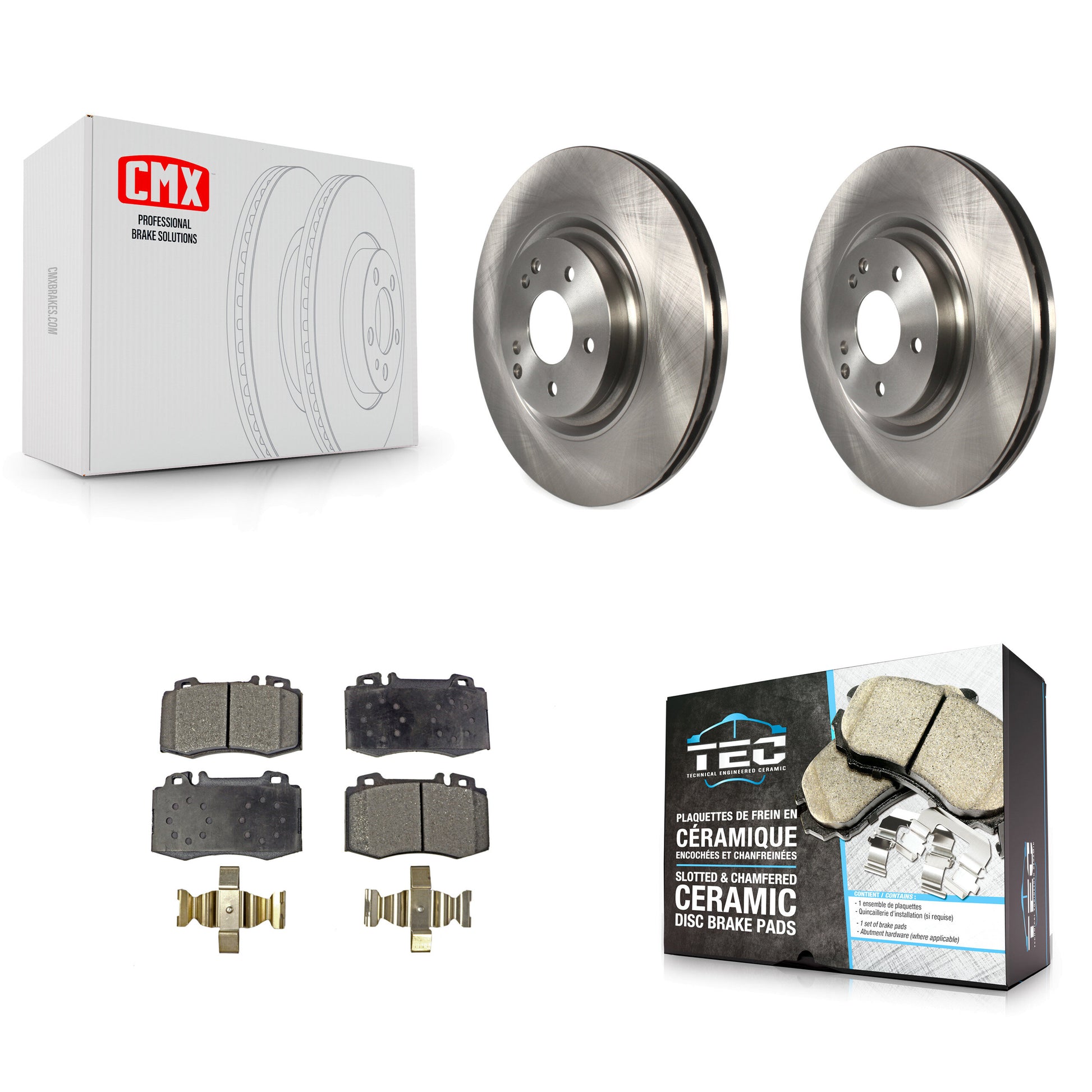Transit Auto K8T-100520 Disc Brake Kit for 2003-2006 Mercedes-Benz SLK350, Mercedes-Benz C230, Mercedes-Benz C320 - Front product image