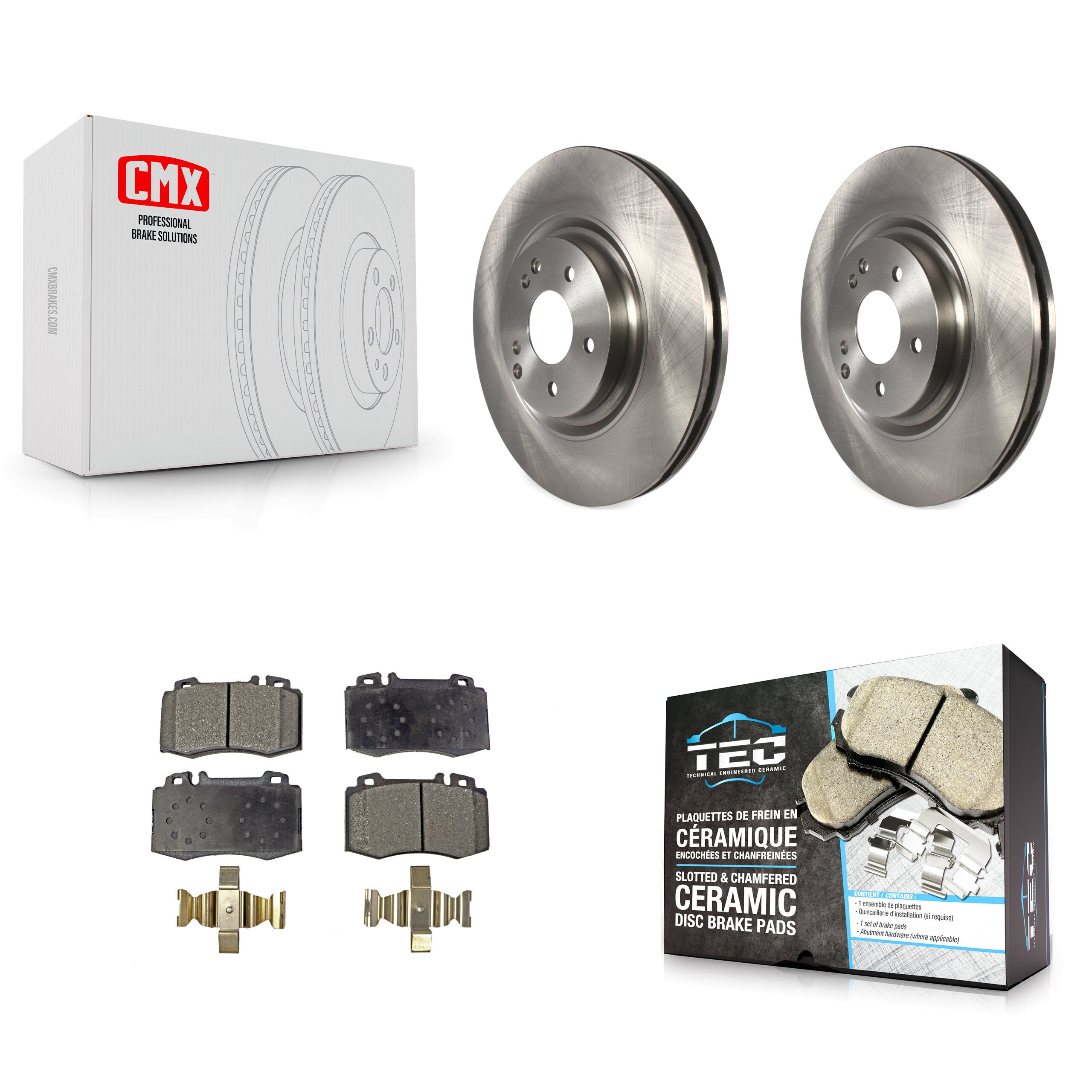 Transit Auto K8T-100520 Disc Brake Kit for 2003-2006 Mercedes-Benz SLK350, Mercedes-Benz C230, Mercedes-Benz C320 - Front product image