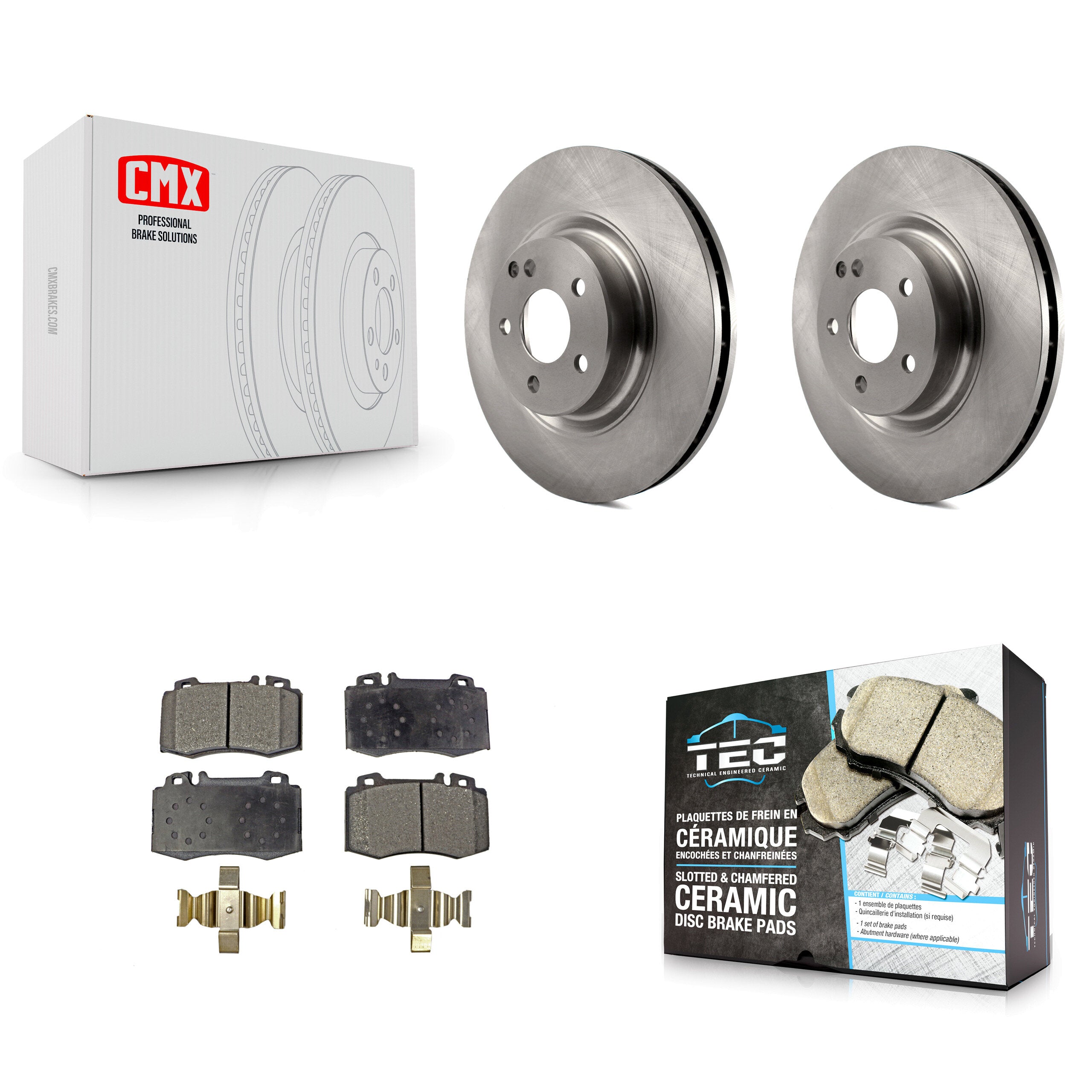 Transit Auto K8T-100529 Disc Brake Kit for 2003-2012 Mercedes-Benz CLS550, Mercedes-Benz E350, Mercedes-Benz E550 & more - Front product image