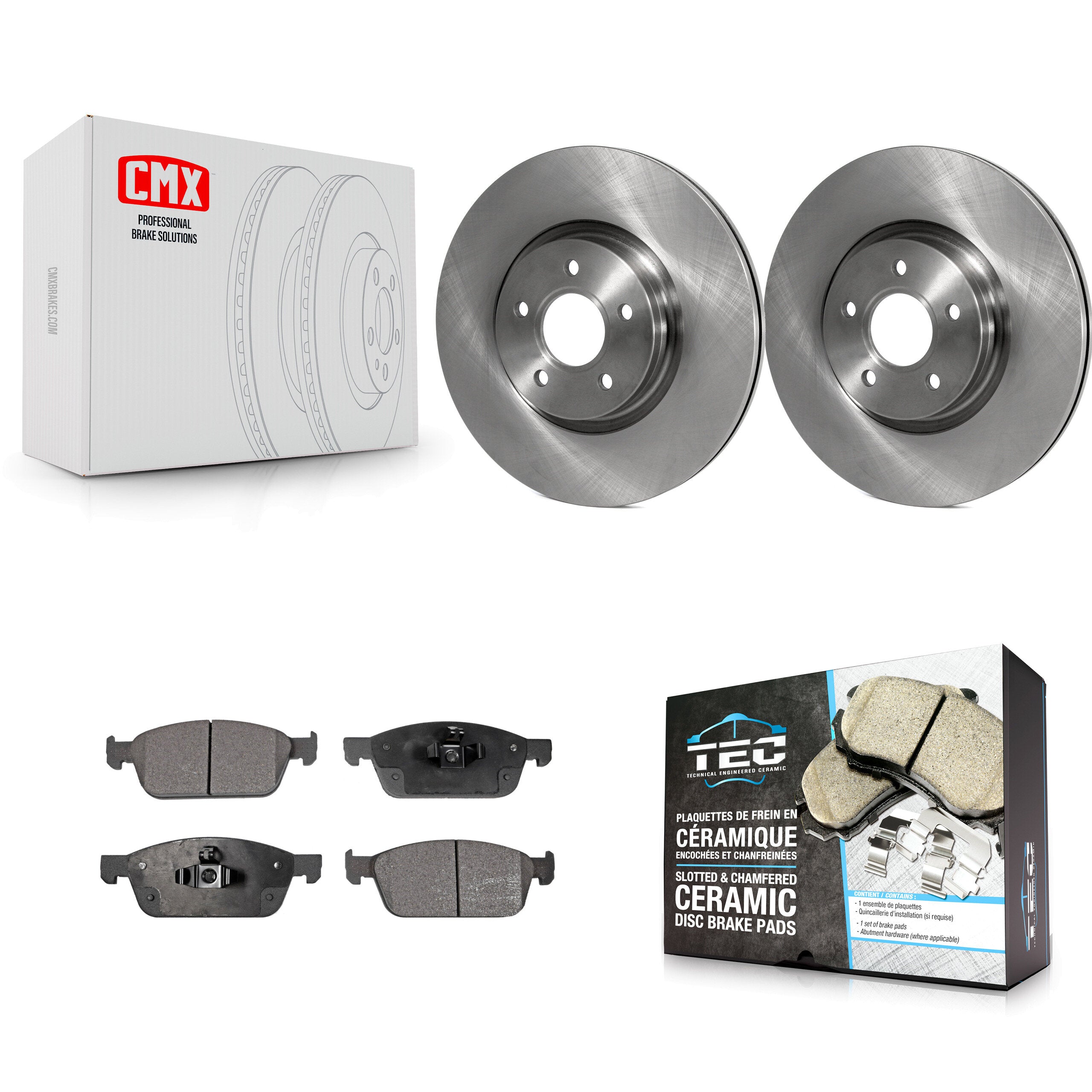 Transit Auto K8T-100531 Disc Brake Kit for 2013-2019 Ford Transit Connect, Lincoln MKC, Ford Escape - Front product image