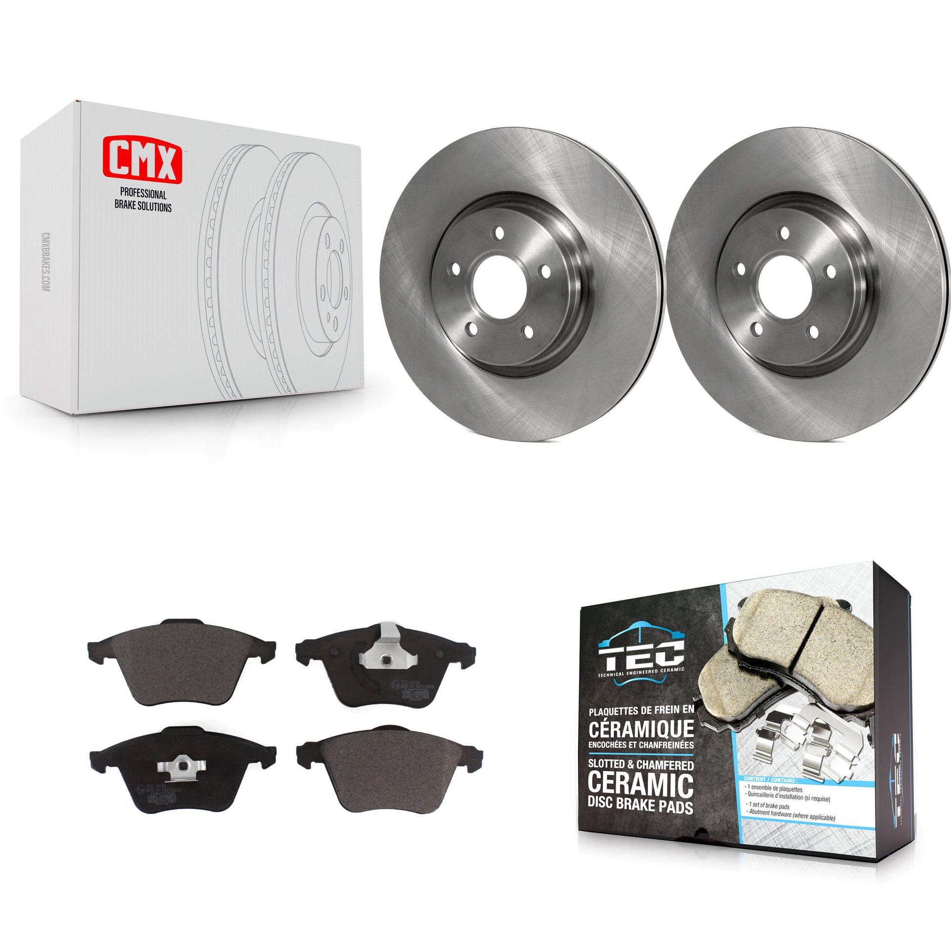 Transit Auto K8T-100533 Disc Brake Kit for 2004-2013 Volvo C70, Volvo S40, Volvo V50 - Front product image