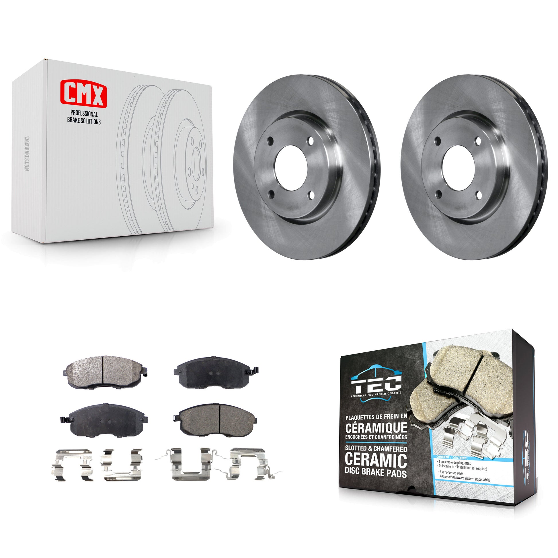 Transit Auto K8T-100535 Disc Brake Kit for 2007-2014 Nissan Cube, Nissan Sentra, Nissan Versa - Front product image
