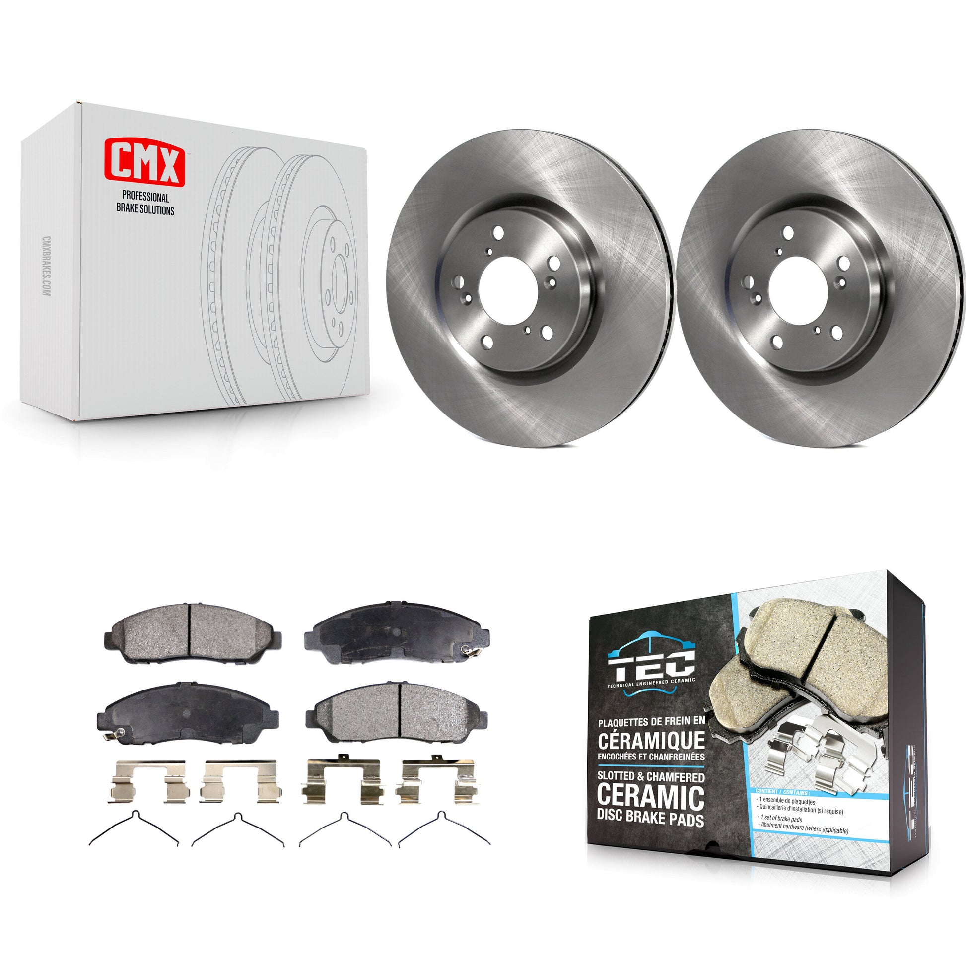 Transit Auto K8T-100539 Disc Brake Kit for 2007-2020 Acura RLX, Acura ZDX, Honda Pilot & more - Front product image
