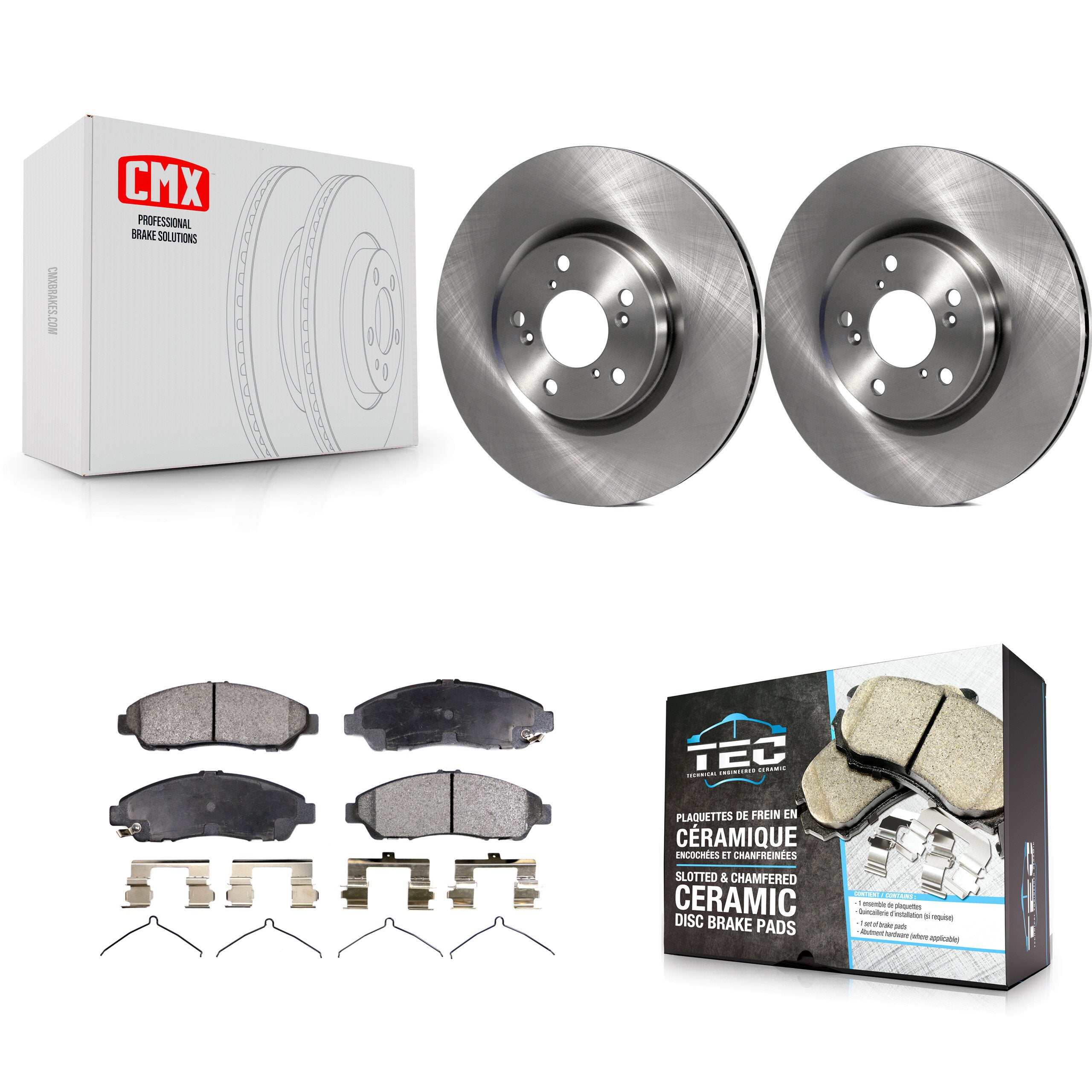 Transit Auto K8T-100539 Disc Brake Kit for 2007-2020 Acura RLX, Acura ZDX, Honda Pilot & more - Front product image