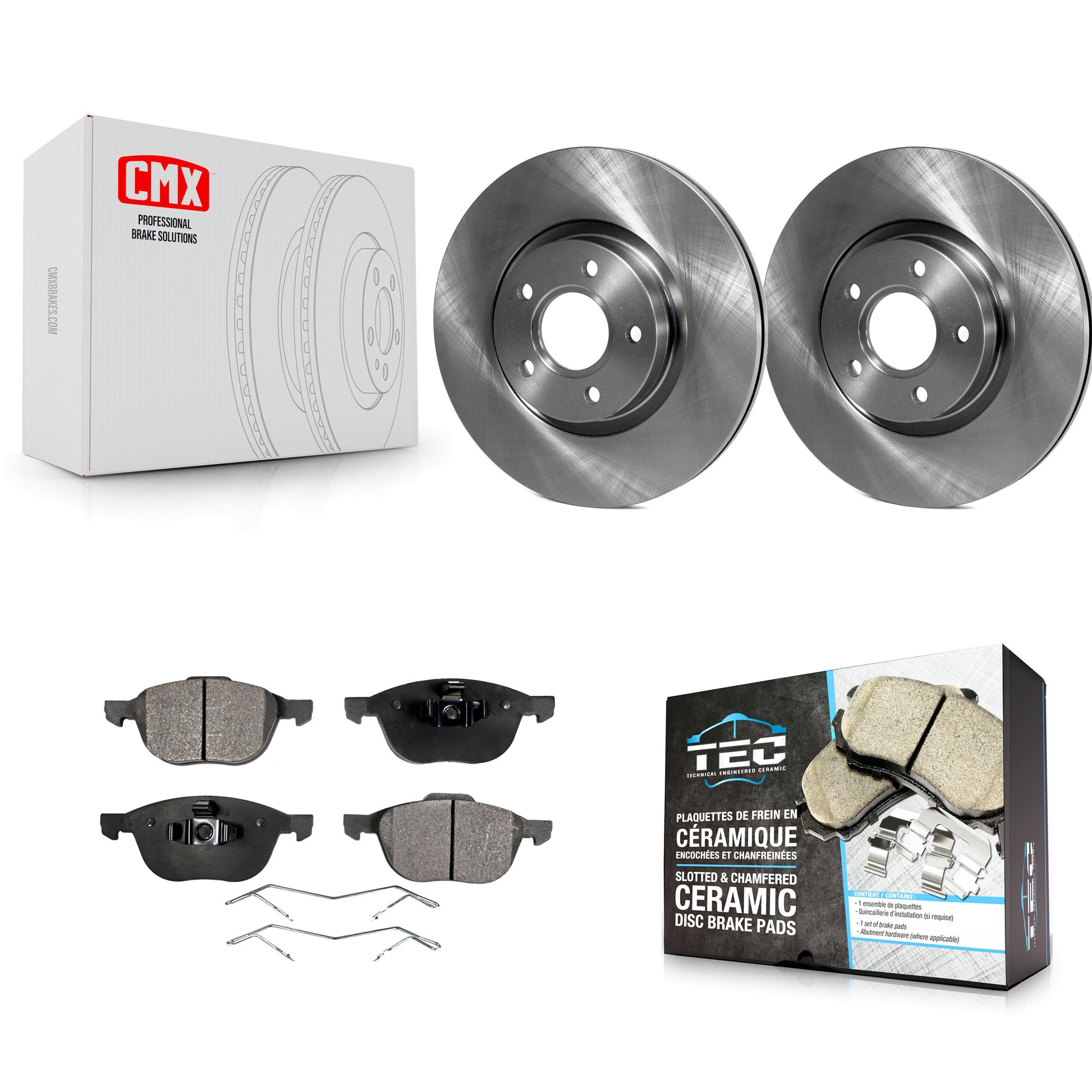 Transit Auto K8T-100552 Disc Brake Kit for 2004-2019 Ford Escape, Ford C-Max, Volvo C30 & more - Front product image