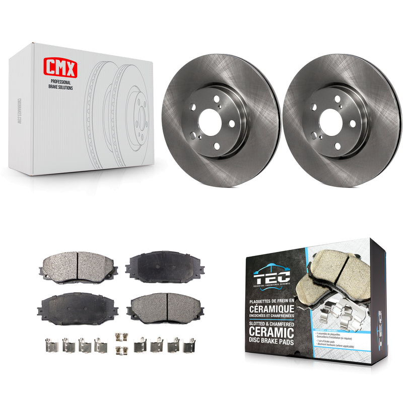 Transit Auto K8T-100557 Disc Brake Kit for 2008-2019 Toyota Corolla, Toyota Matrix, Pontiac Vibe & more - Front product image