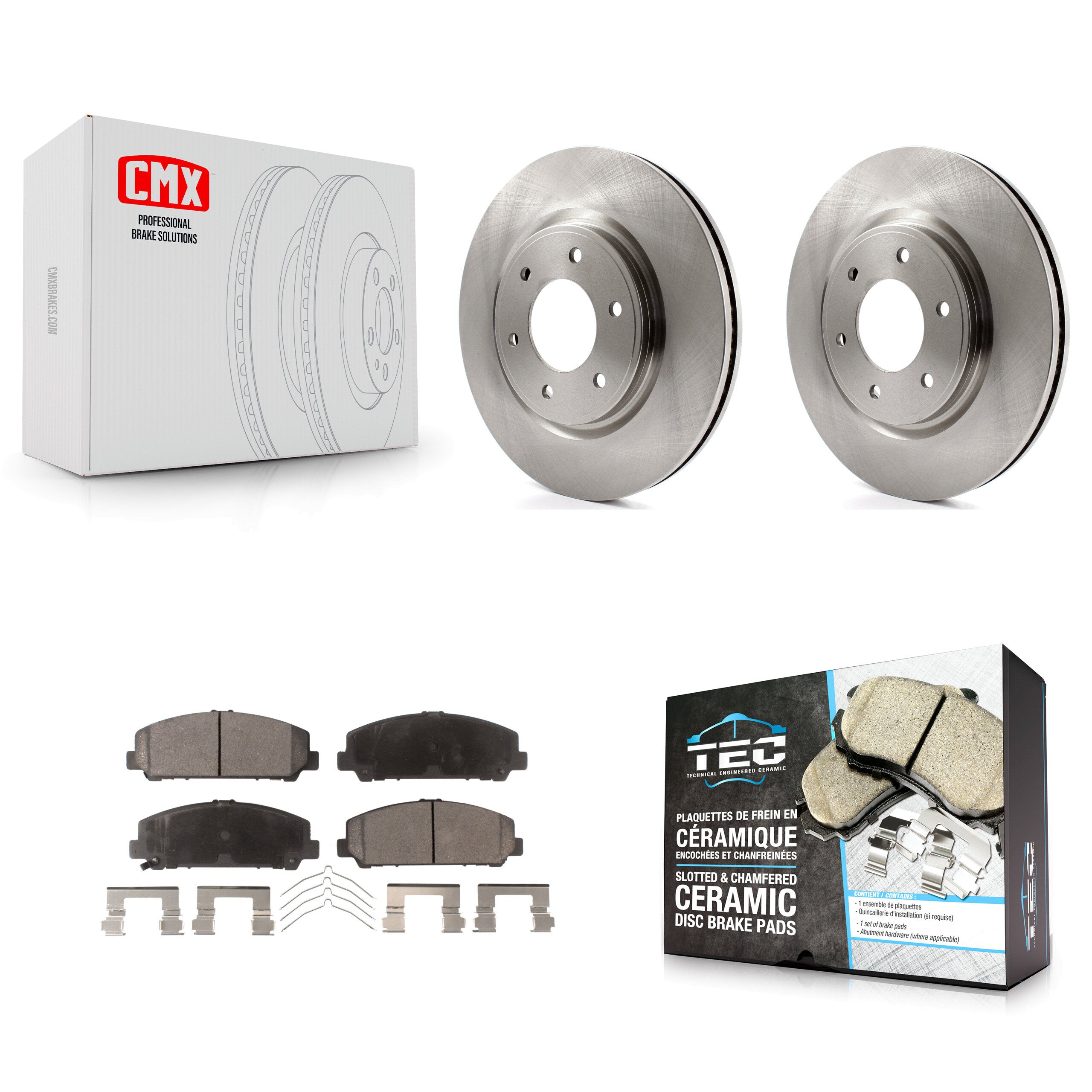 Transit Auto K8T-100558 Disc Brake Kit for 2007-2024 Nissan Armada, Nissan TITAN, INFINITI QX80 & more - Front product image