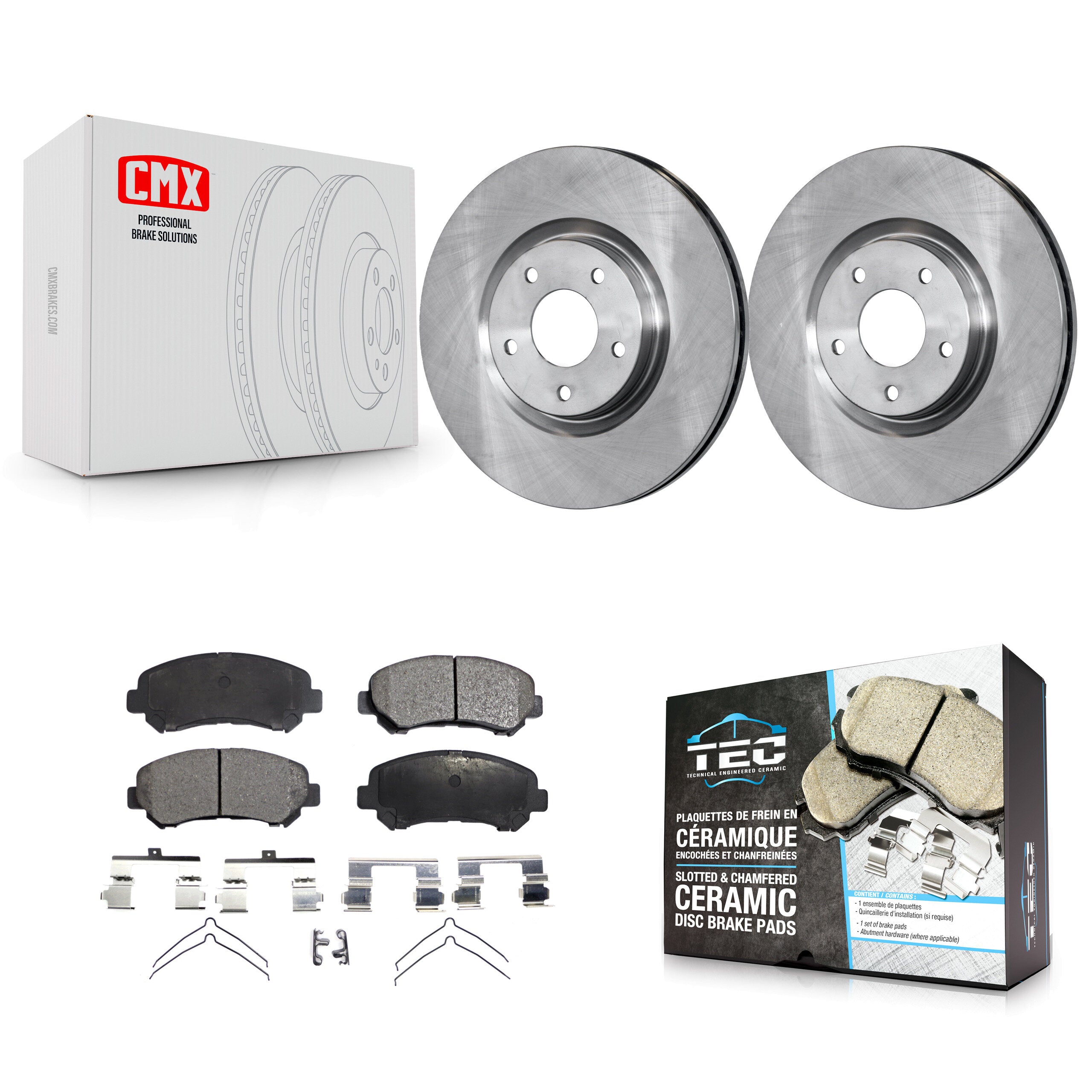 Transit Auto K8T-100563 Disc Brake Kit for 2007-2017 Nissan Juke, Nissan Sentra - Front product image