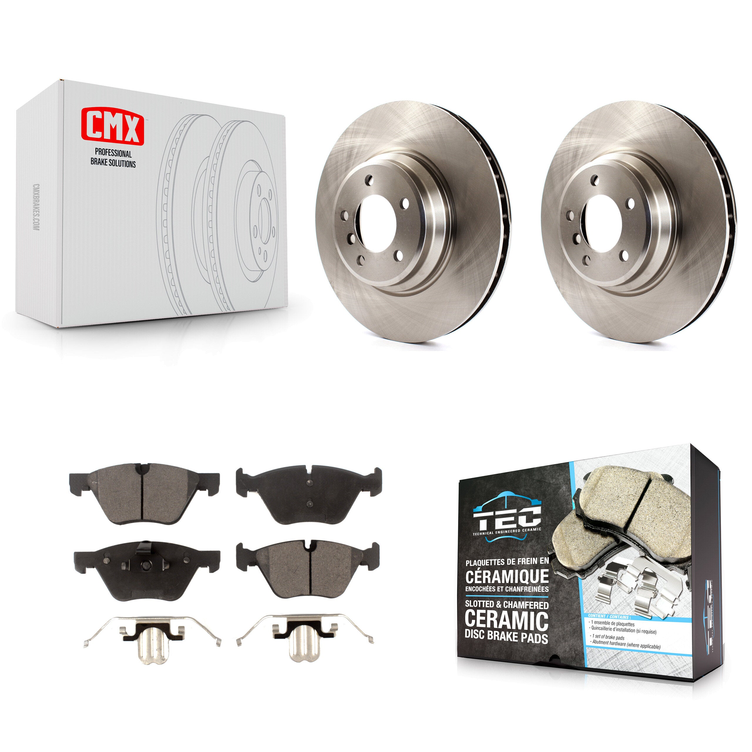 Transit Auto K8T-100568 Disc Brake Kit for 2007 BMW 335xi - Front product image