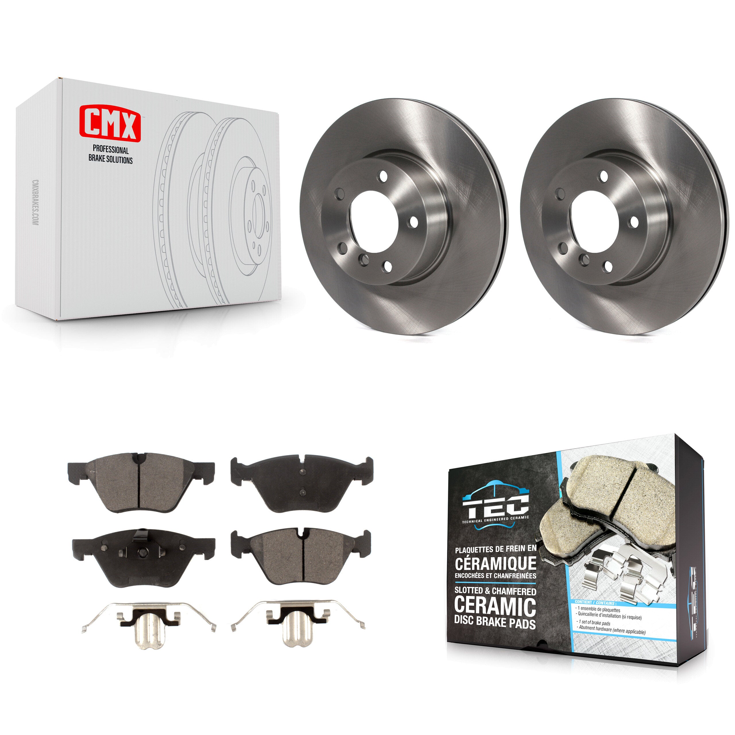 Transit Auto K8T-100570 Disc Brake Kit for 2007-2012 BMW X1, BMW 328xi - Front product image