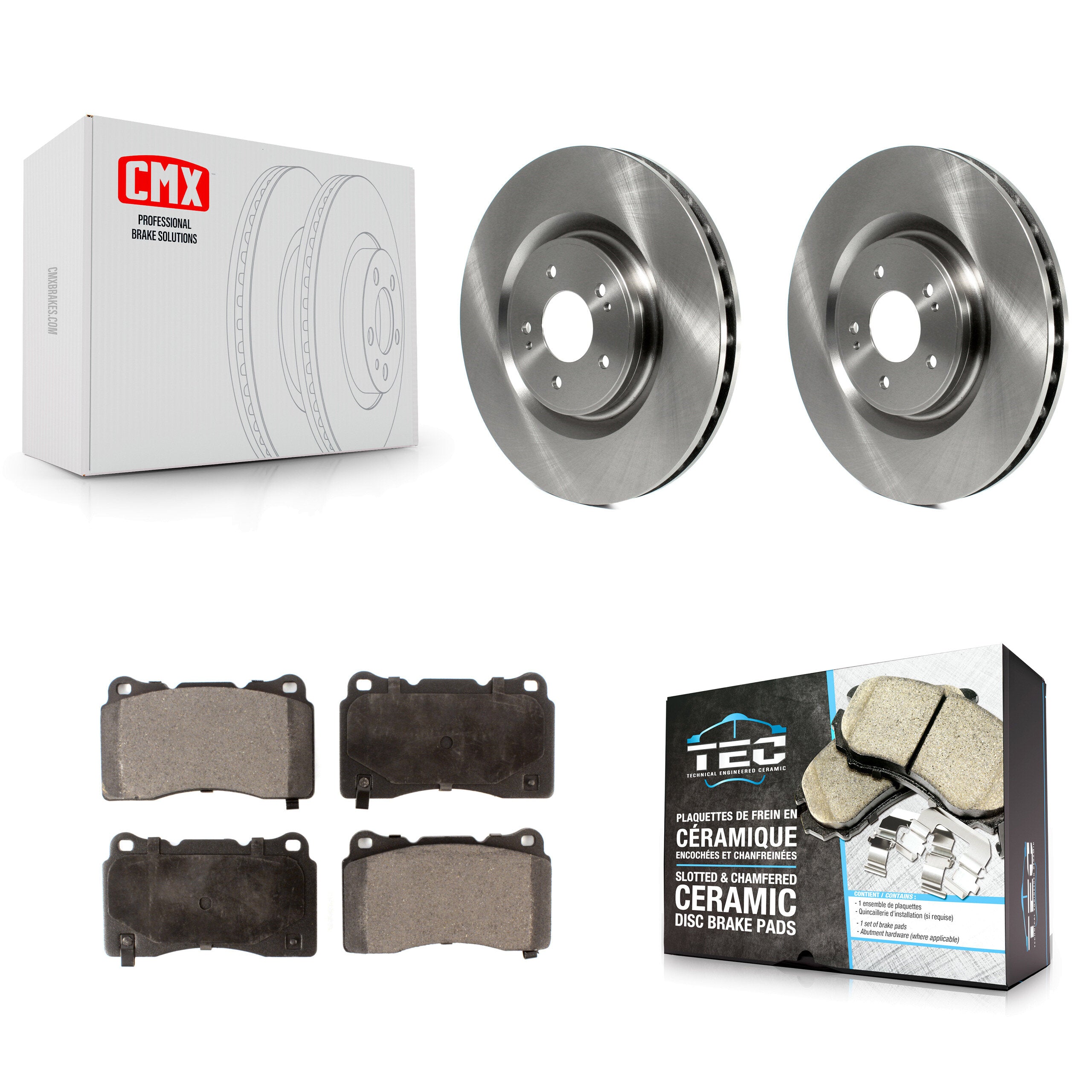 Transit Auto K8T-100575 Disc Brake Kit for 2008-2015 Mitsubishi Lancer - Front product image