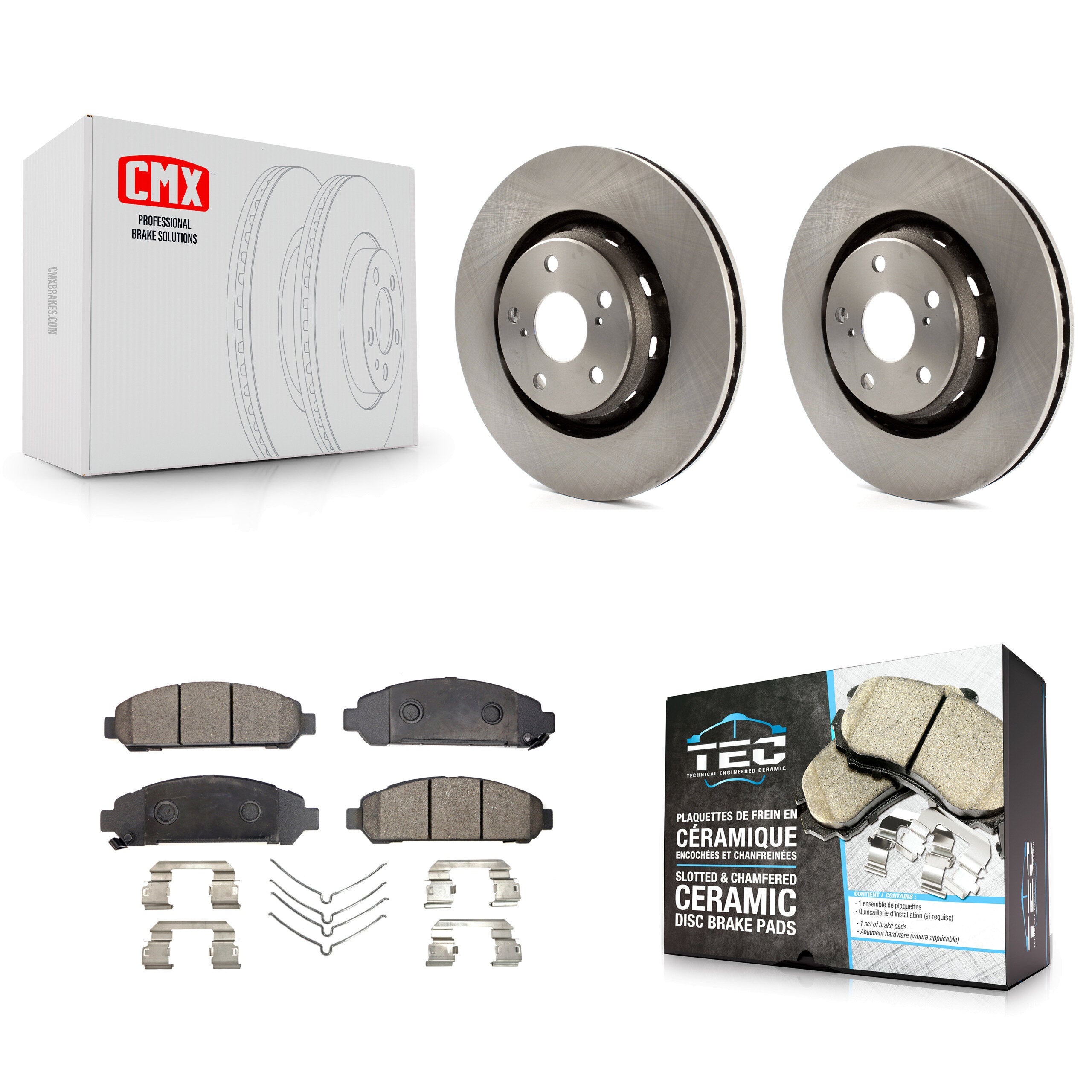 Transit Auto K8T-100595 Disc Brake Kit for 2009-2016 Toyota Venza - Front product image