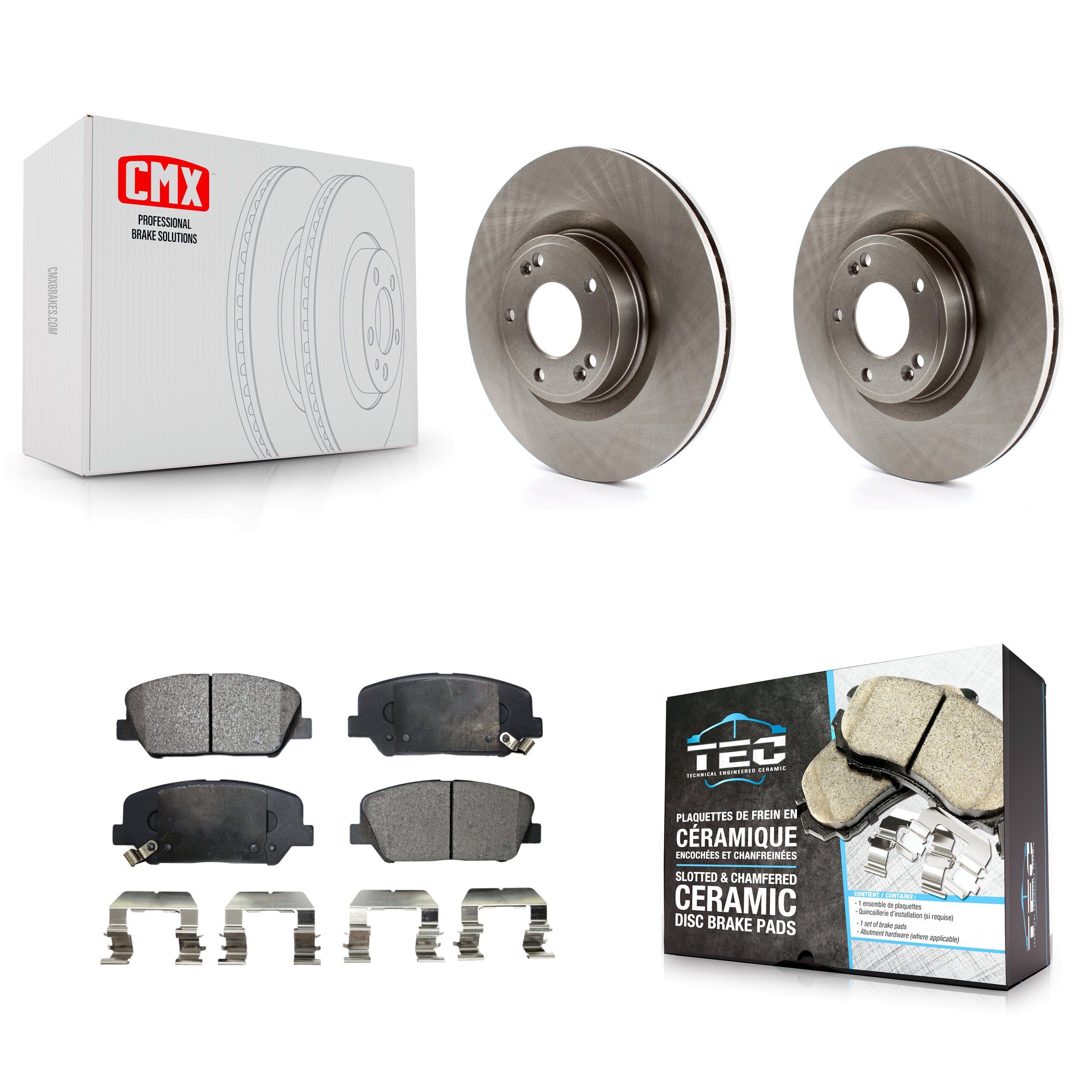 Transit Auto K8T-100606 Disc Brake Kit for 2010-2016 Hyundai Genesis Coupe - Front product image