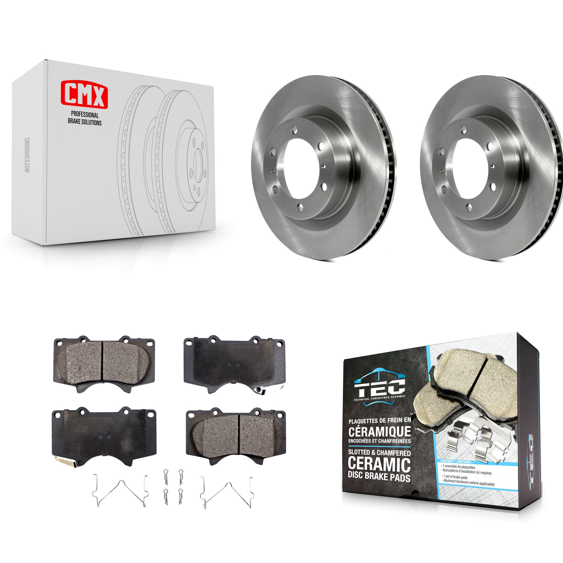 Transit Auto K8T-100609 Disc Brake Kit for 2010-2023 Lexus GX460, Toyota 4Runner - Front product image