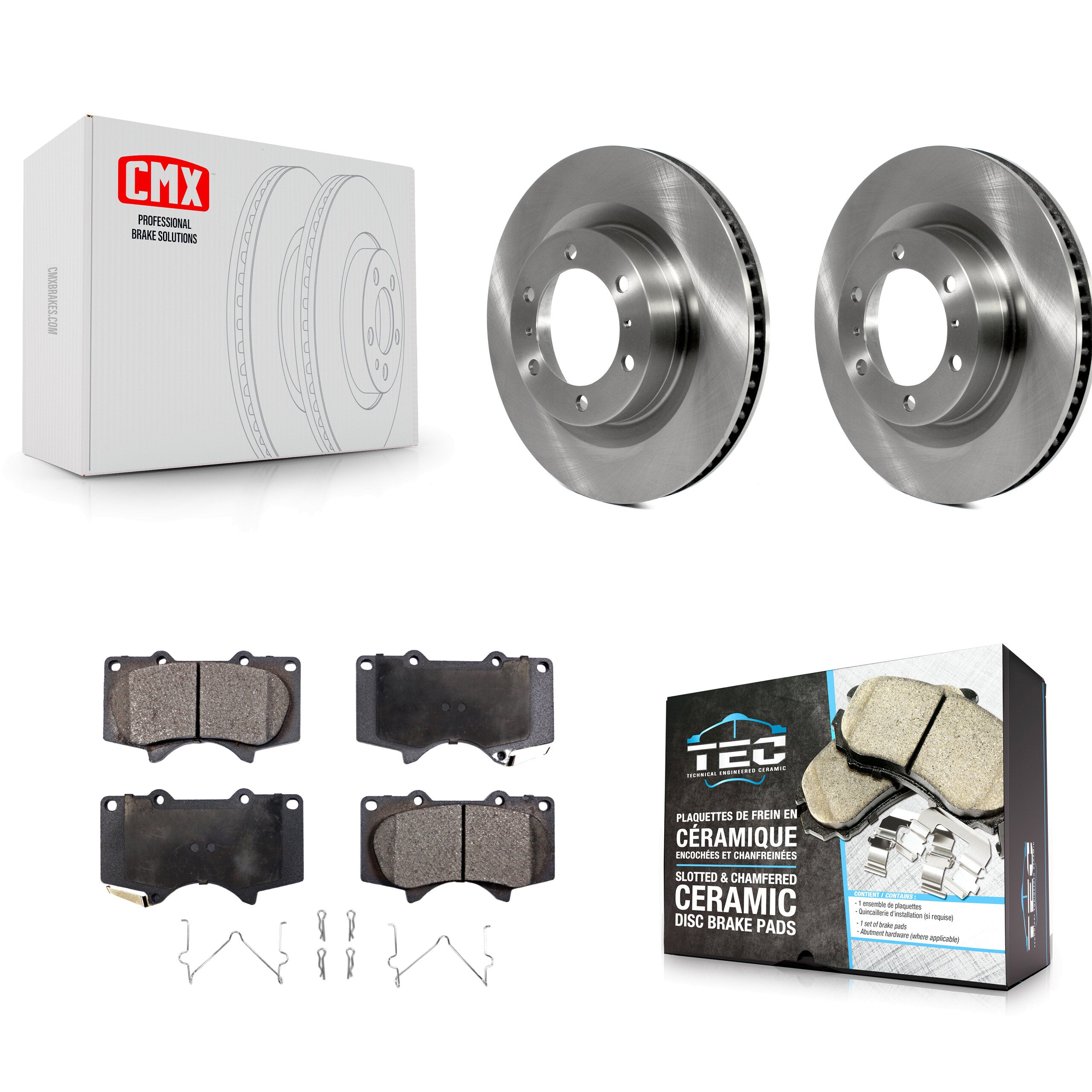 Transit Auto K8T-100609 Disc Brake Kit for 2010-2023 Lexus GX460, Toyota 4Runner - Front product image