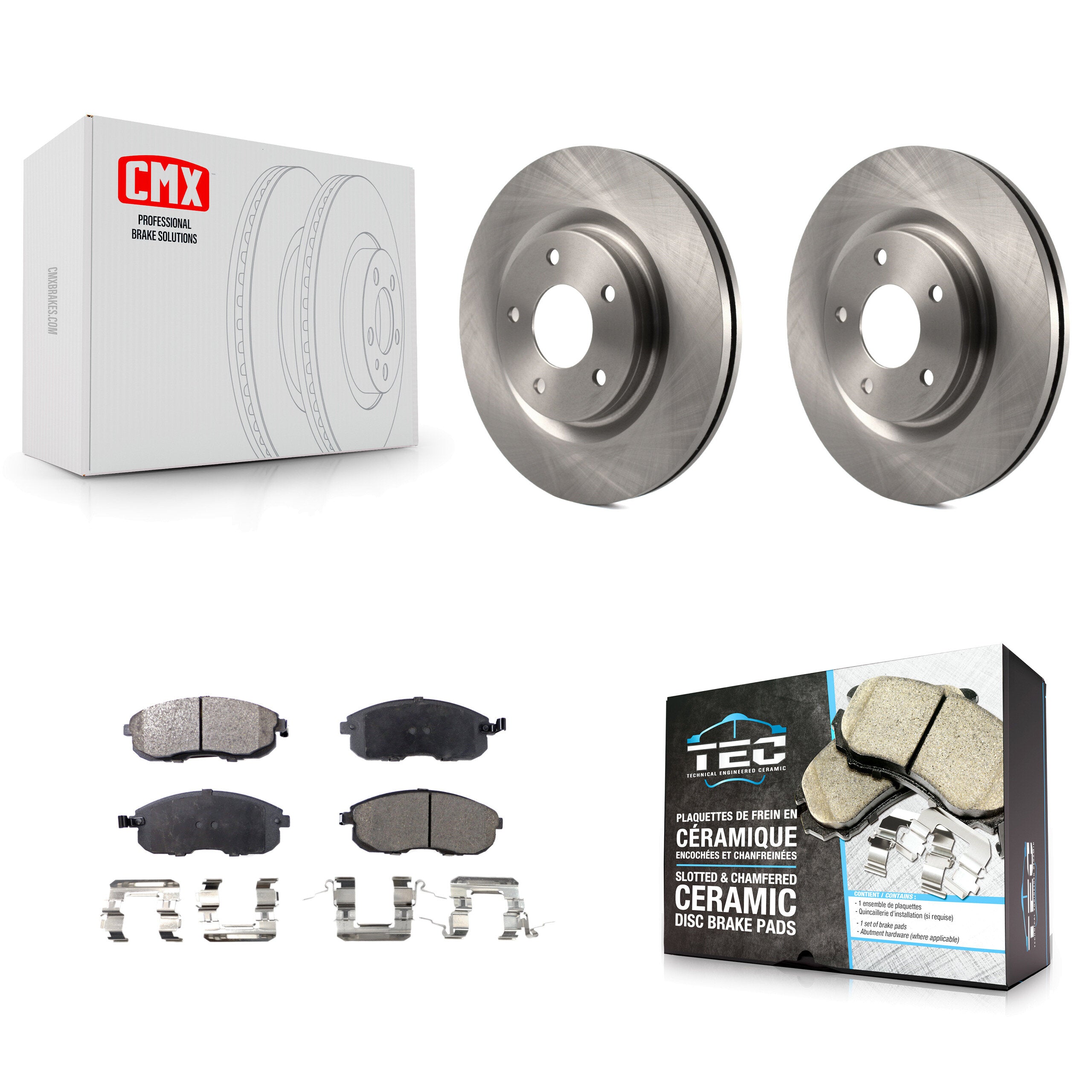 Transit Auto K8T-100618 Disc Brake Kit for 2011-2019 Nissan Juke, Nissan Sentra - Front product image