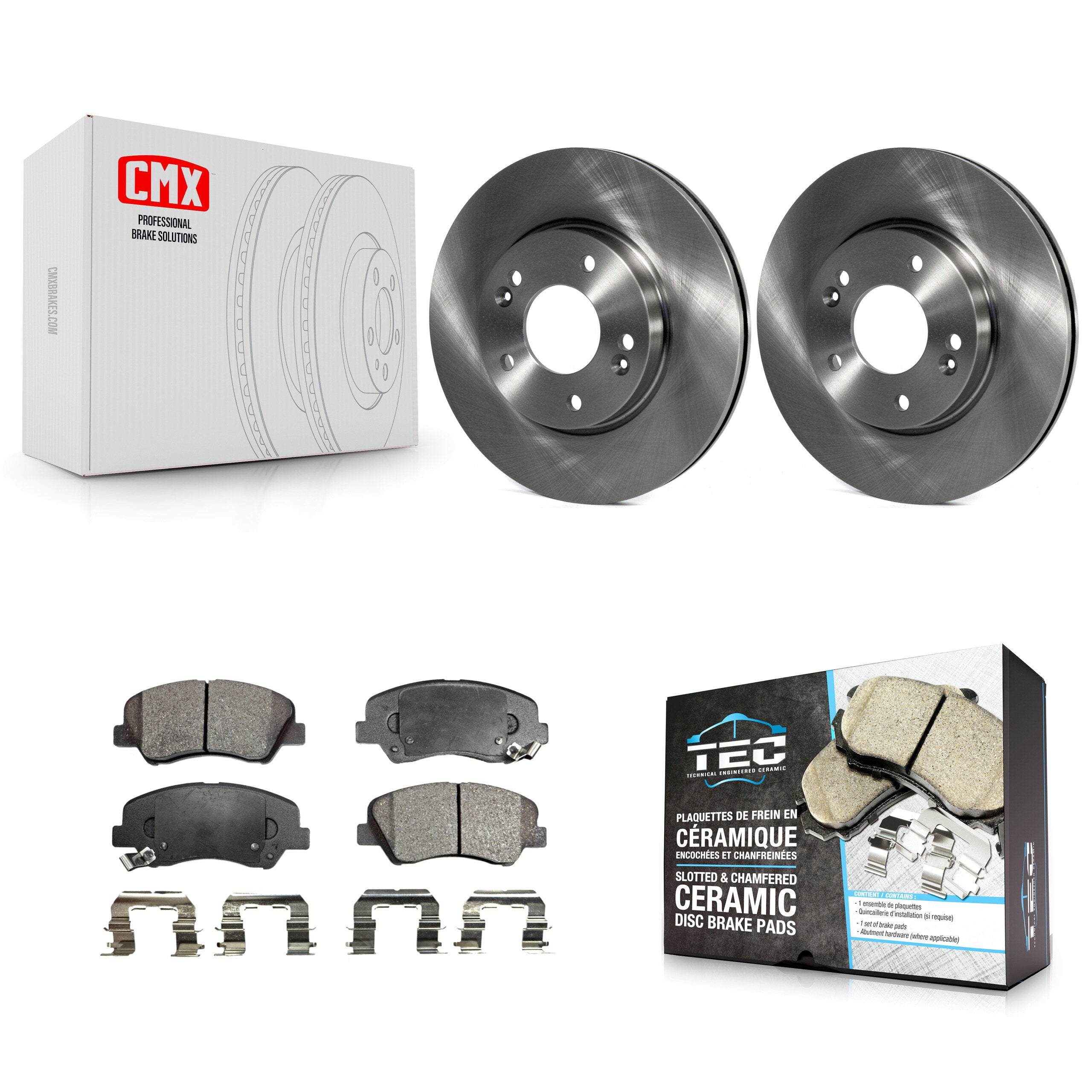 Transit Auto K8T-100621 Disc Brake Kit for 2011-2016 Hyundai Elantra GT, Kia Forte, Kia Forte Koup & more - Front product image