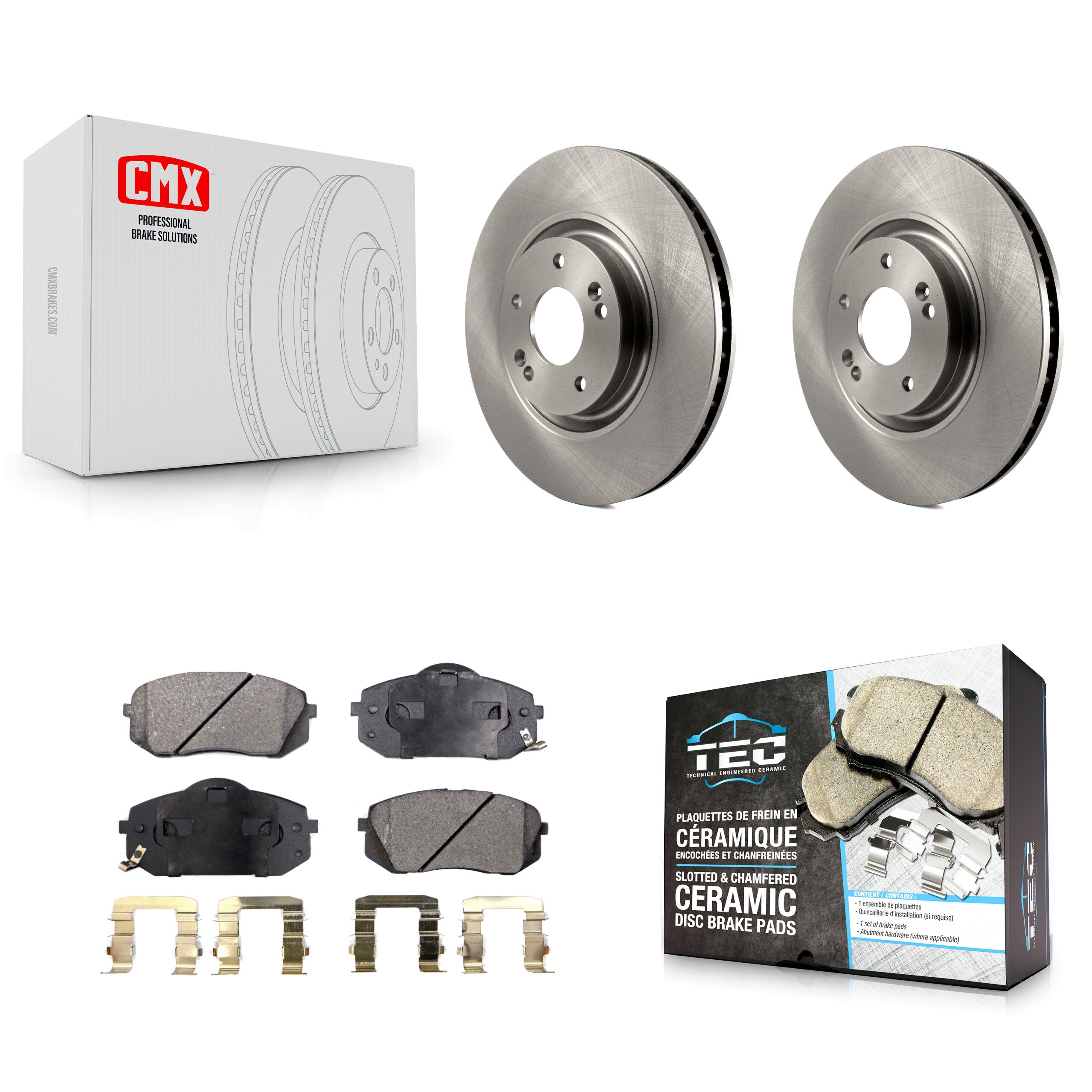 Transit Auto K8T-100624 Disc Brake Kit for 2014-2017 Hyundai Sonata, Hyundai Tucson, Kia Cadenza - Front product image