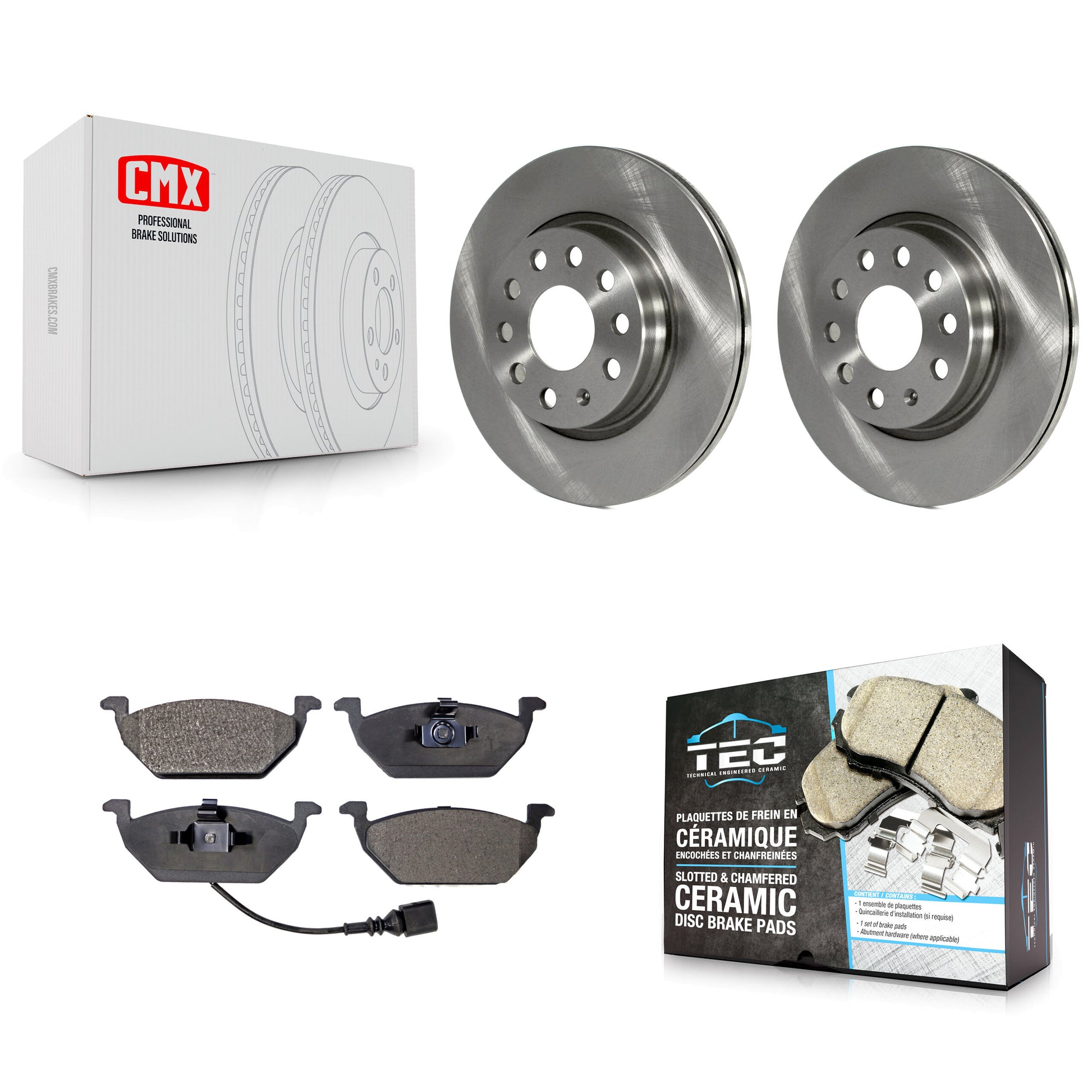Transit Auto K8T-100632 Disc Brake Kit for 2011-2015 Volkswagen Jetta - Front product image