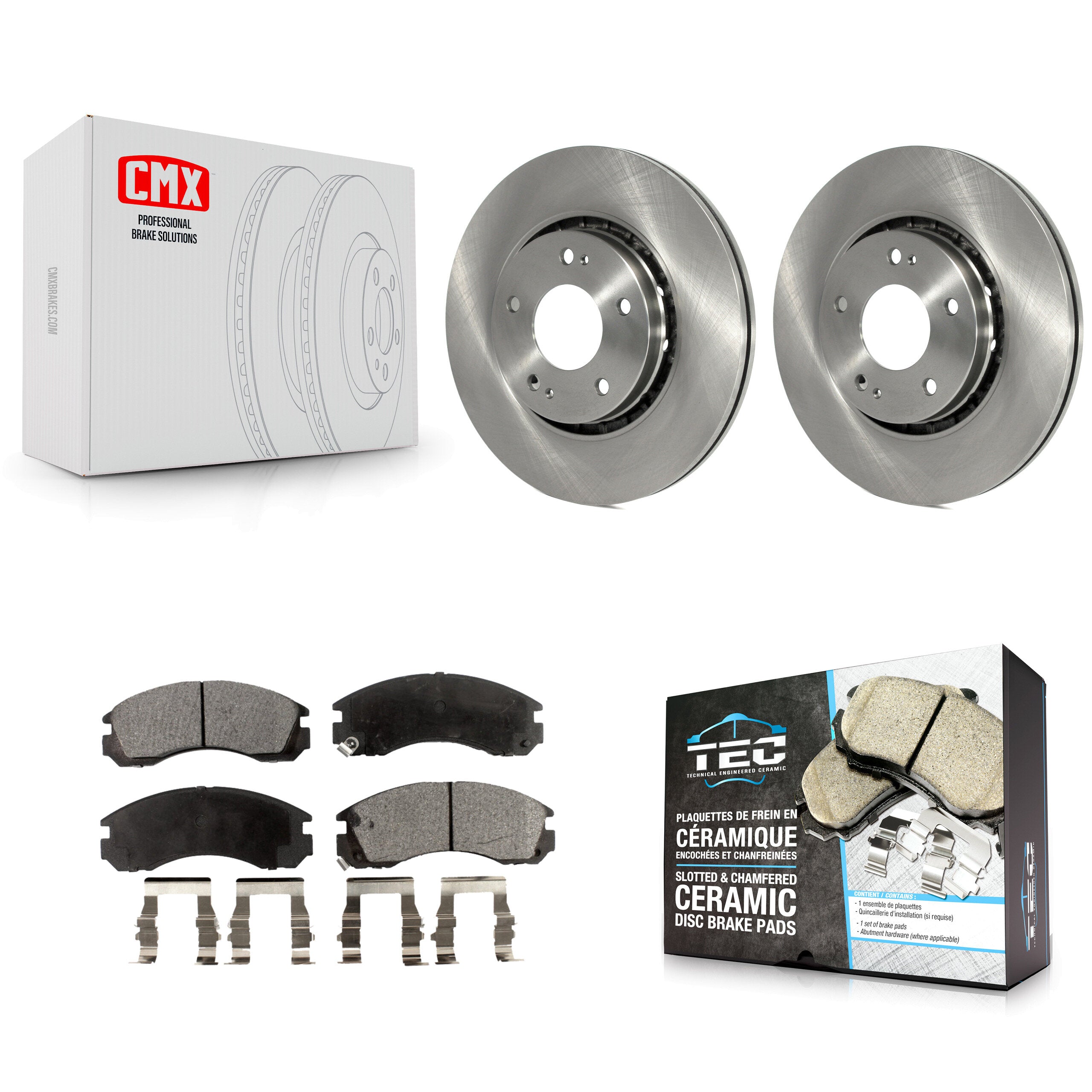 Transit Auto K8T-100633 Disc Brake Kit for 2009-2015 Mitsubishi Lancer - Front product image