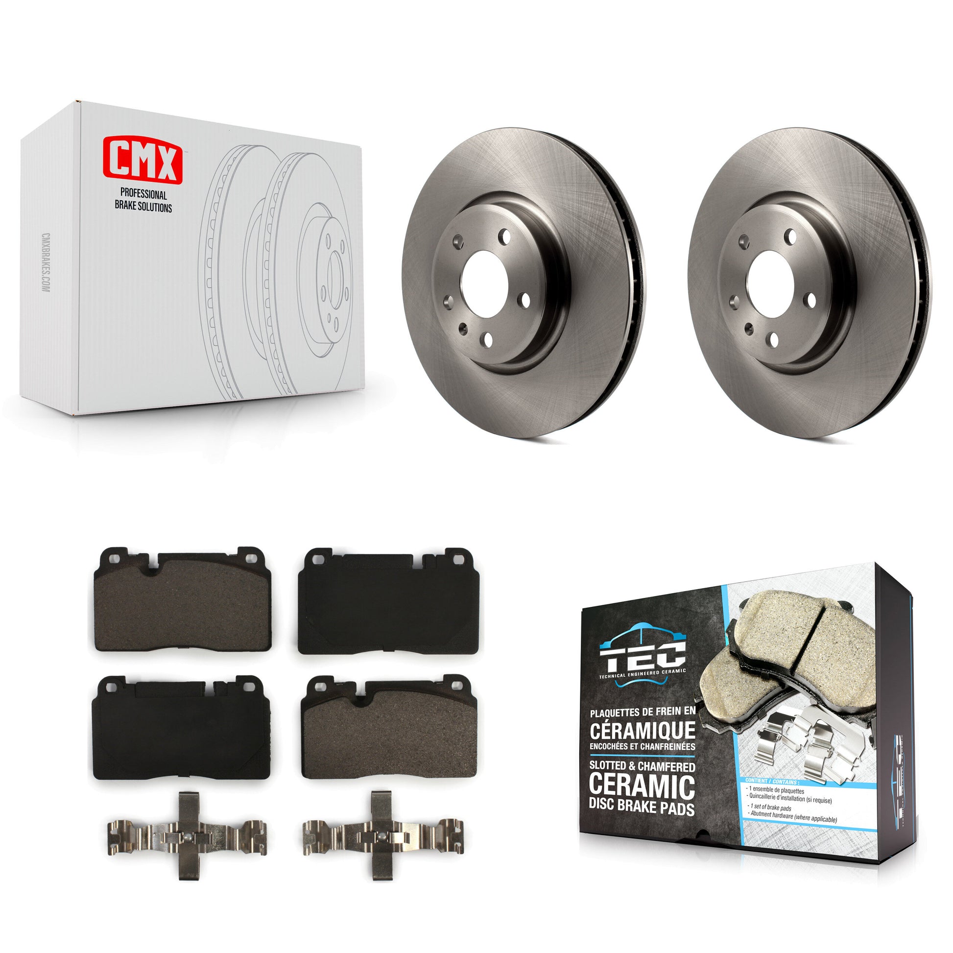 Transit Auto K8T-100637 Disc Brake Kit for 2013-2017 Audi Q5 - Front product image