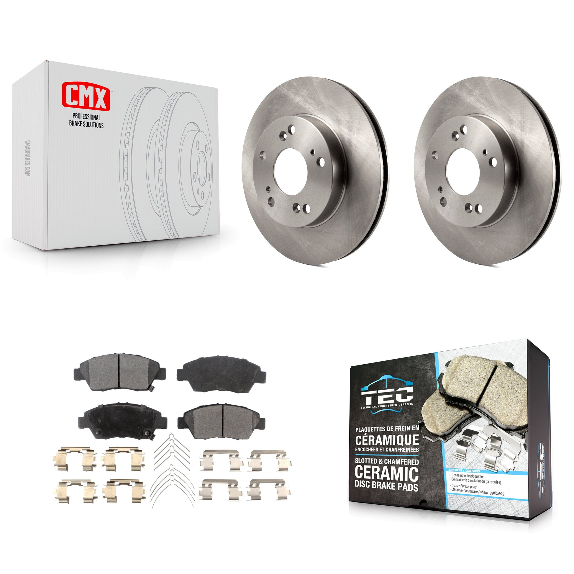 Transit Auto K8T-100642 Disc Brake Kit for 2012-2015 Acura ILX, Honda Civic - Front product image