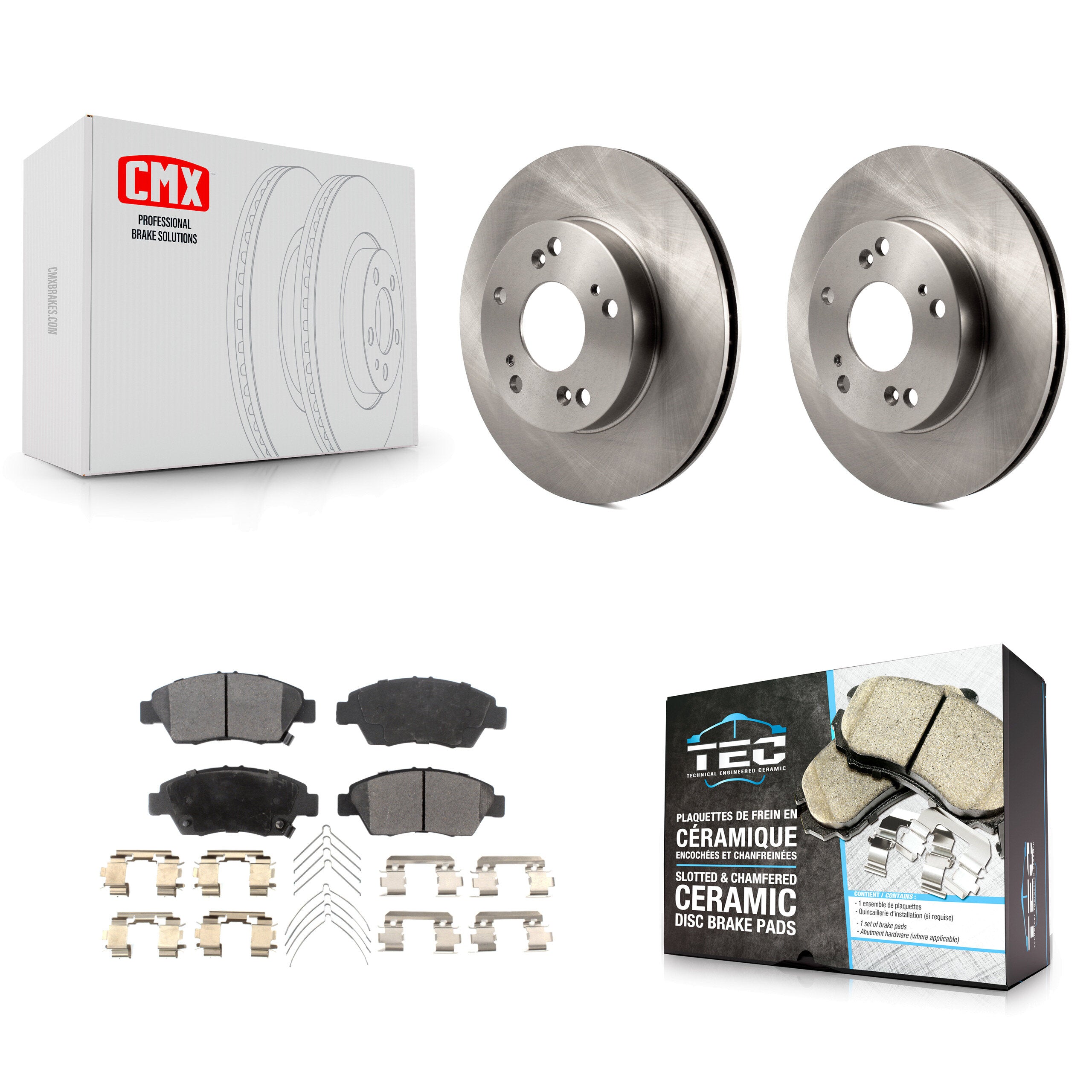 Transit Auto K8T-100642 Disc Brake Kit for 2012-2015 Acura ILX, Honda Civic - Front product image