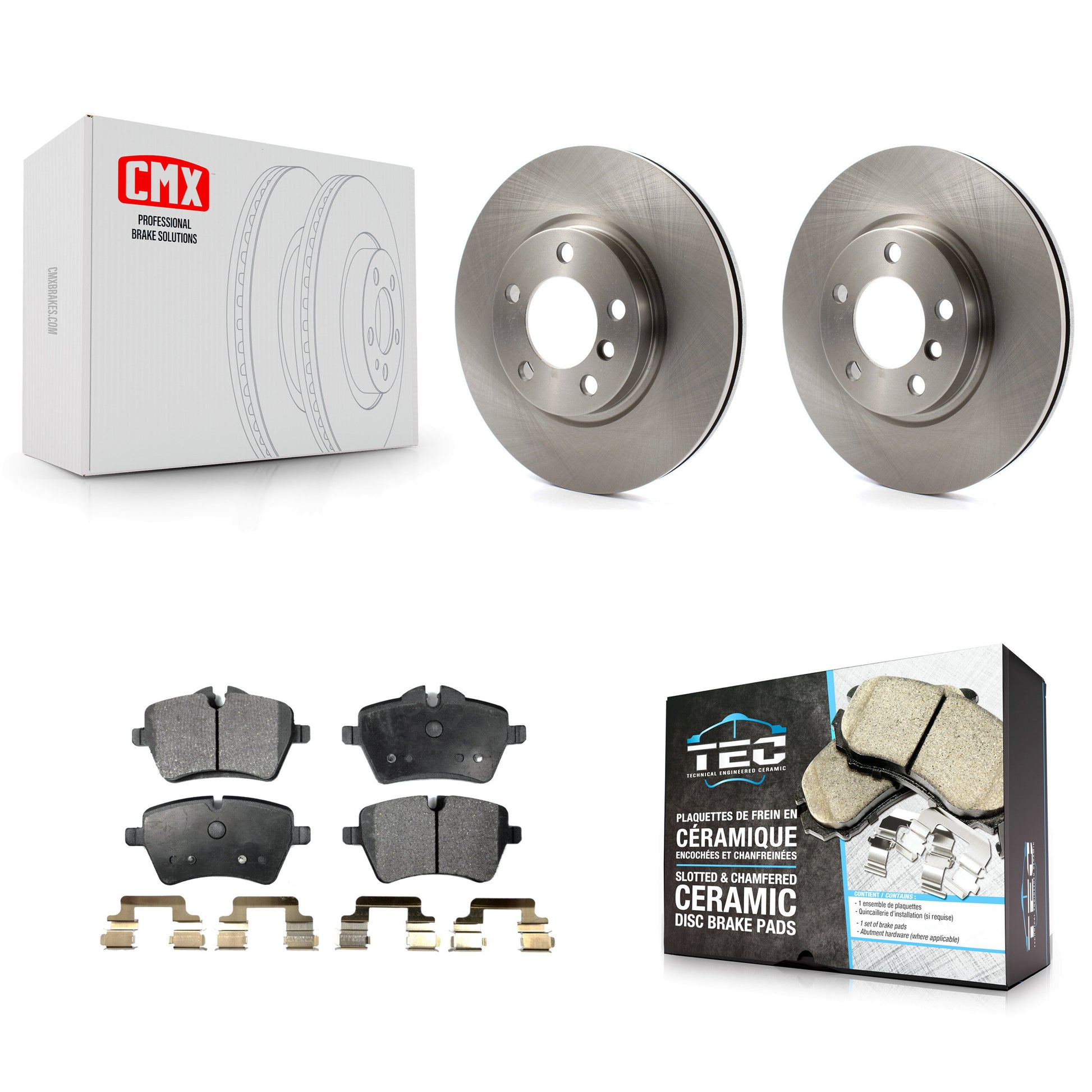 Transit Auto K8T-100643 Disc Brake Kit for 2011-2016 Mini Cooper Countryman, Mini Cooper Paceman - Front product image