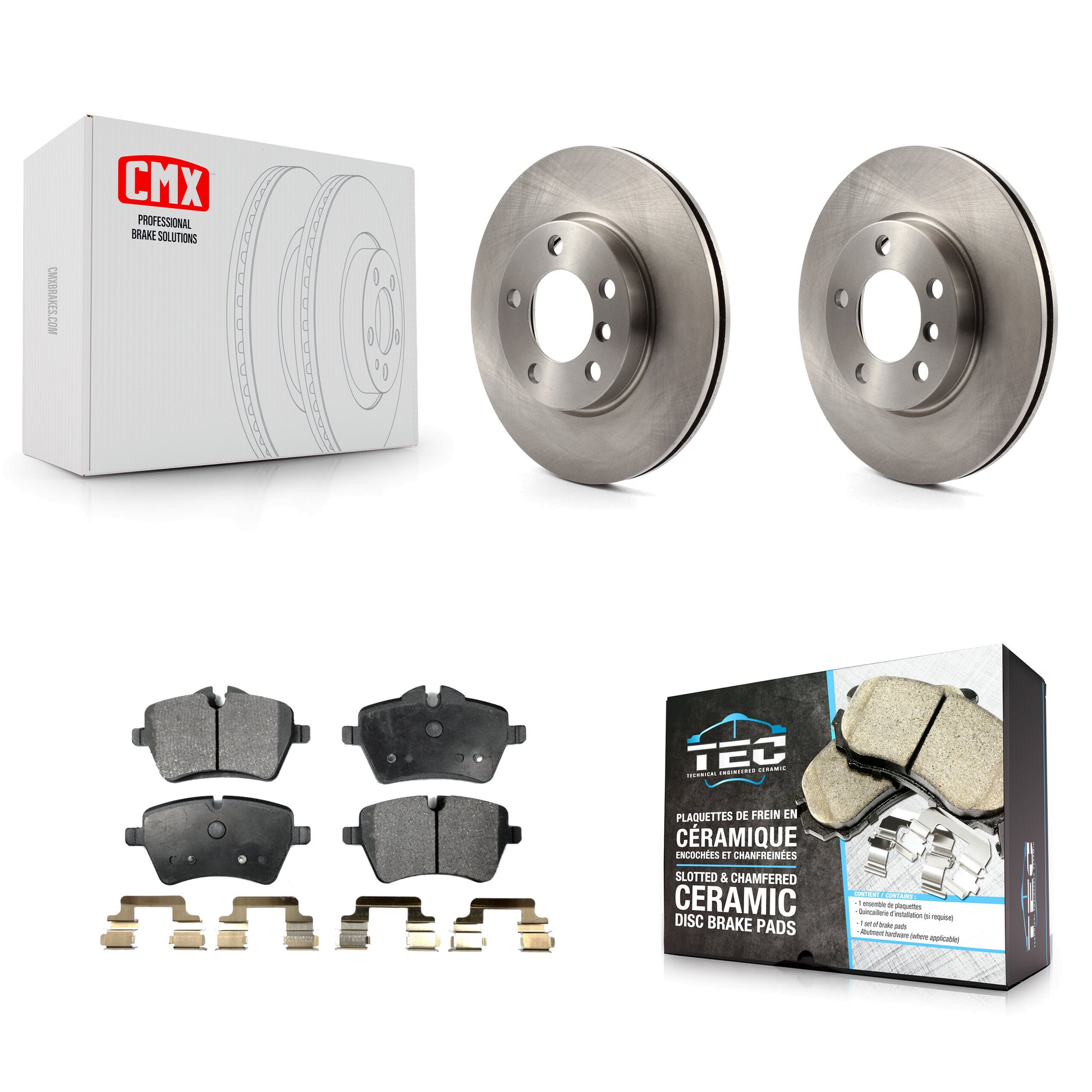 Transit Auto K8T-100644 Disc Brake Kit for 2011-2016 Mini Cooper Countryman, Mini Cooper Paceman - Front product image