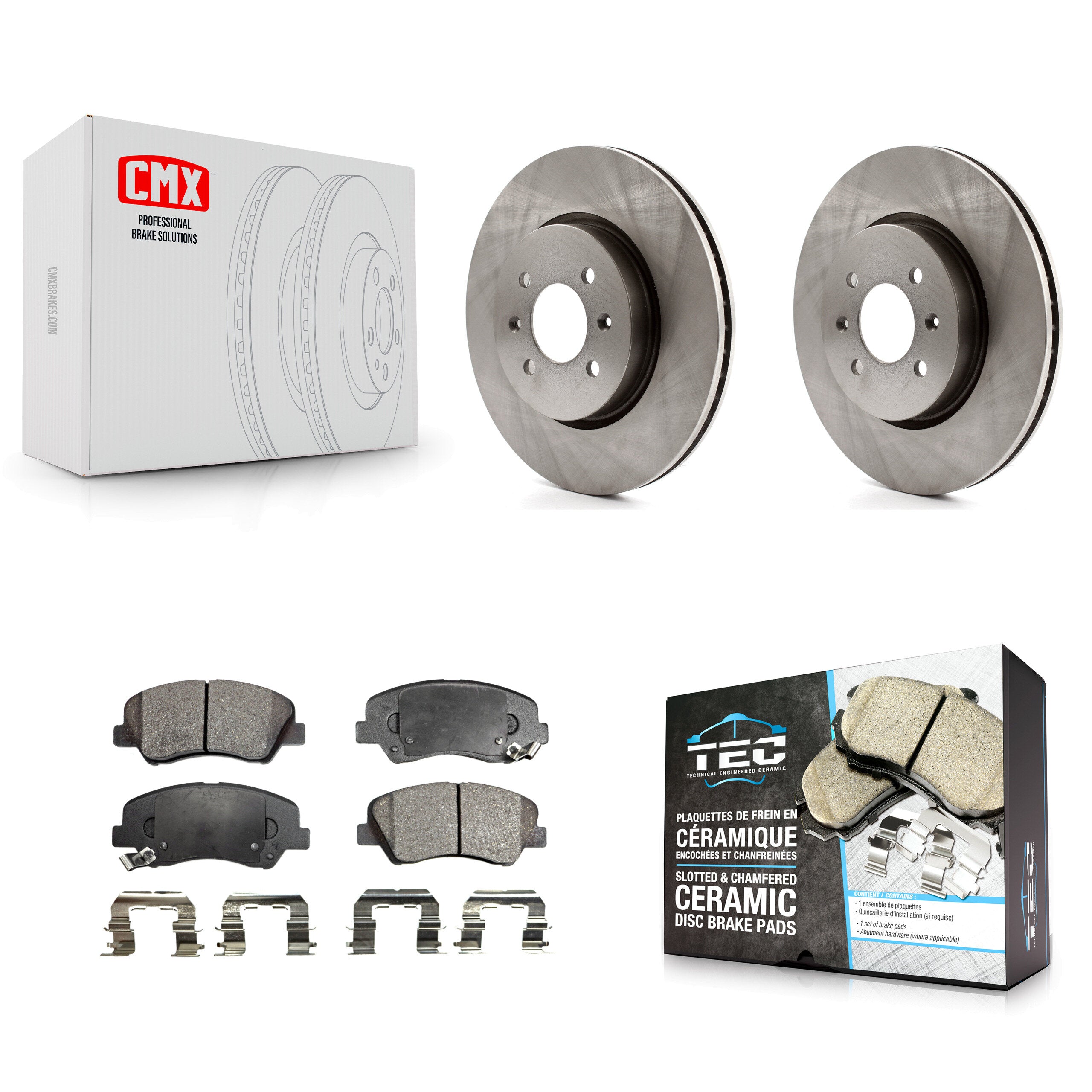 Transit Auto K8T-100648 Disc Brake Kit for 2012-2017 Kia Rio - Front product image