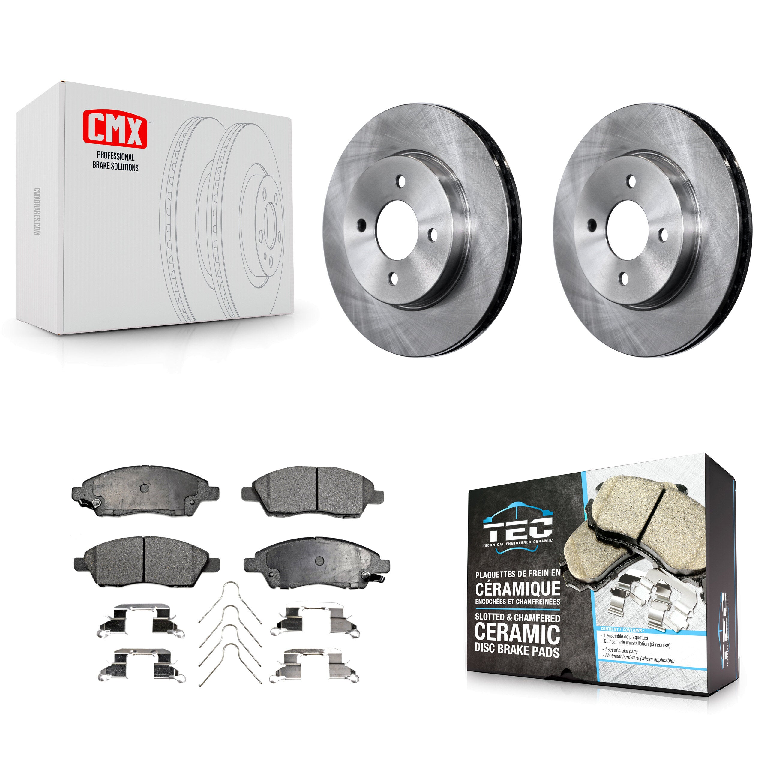 Transit Auto K8T-100649 Disc Brake Kit for 2012-2019 Nissan Micra, Nissan Versa Note, Nissan Versa - Front product image