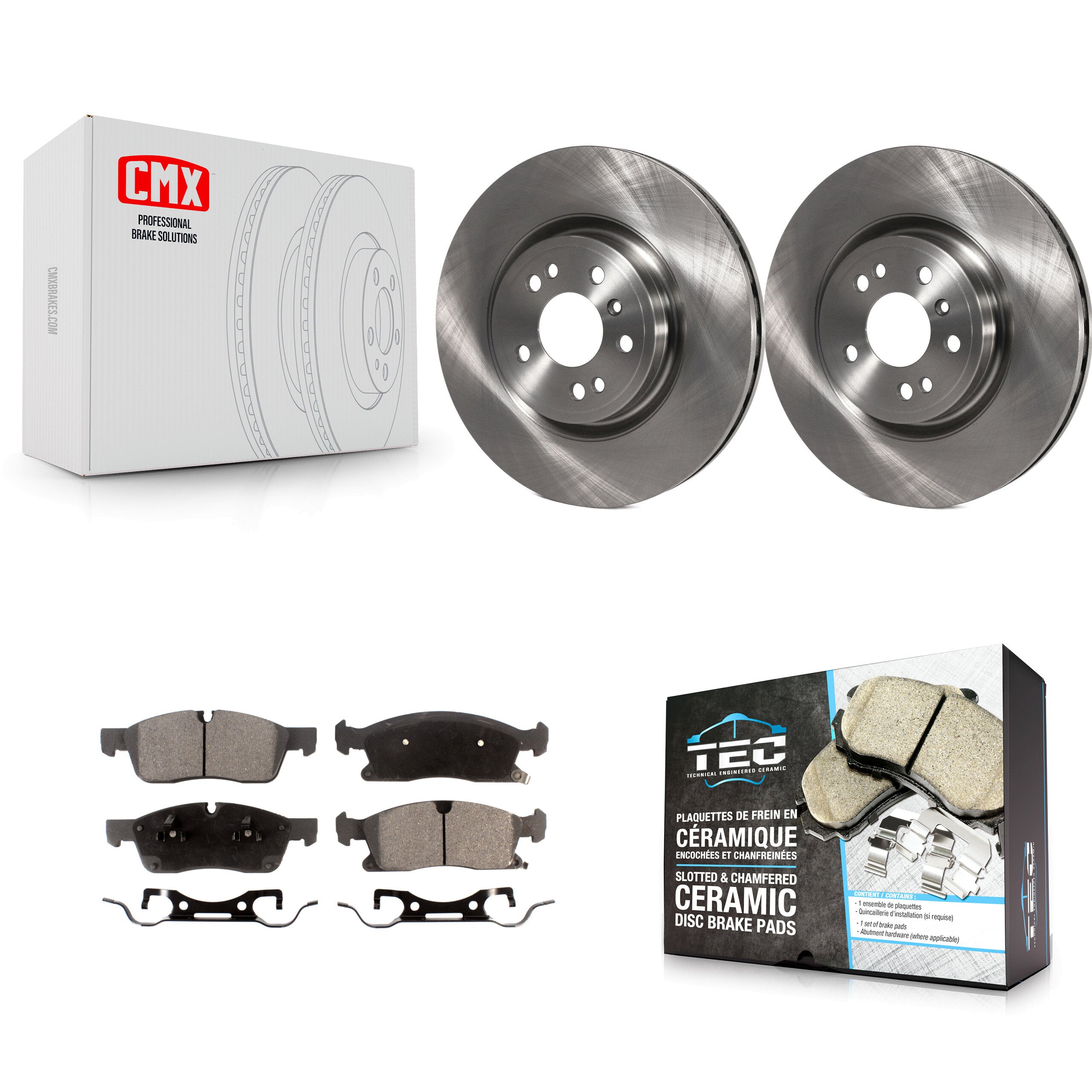 Transit Auto K8T-100651 Disc Brake Kit for 2012-2018 Mercedes-Benz GLE300d, Mercedes-Benz GLE350, Mercedes-Benz ML250 & more - Front product image